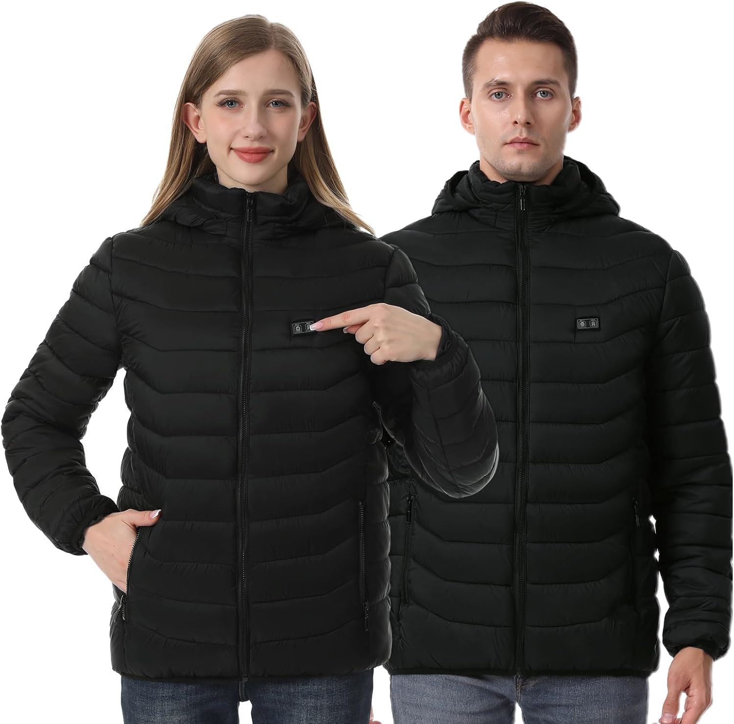 Detalle 2 de CHANGEOWN Heated Jacket for Men and Women, 15 Heating Zones, Dual Controls