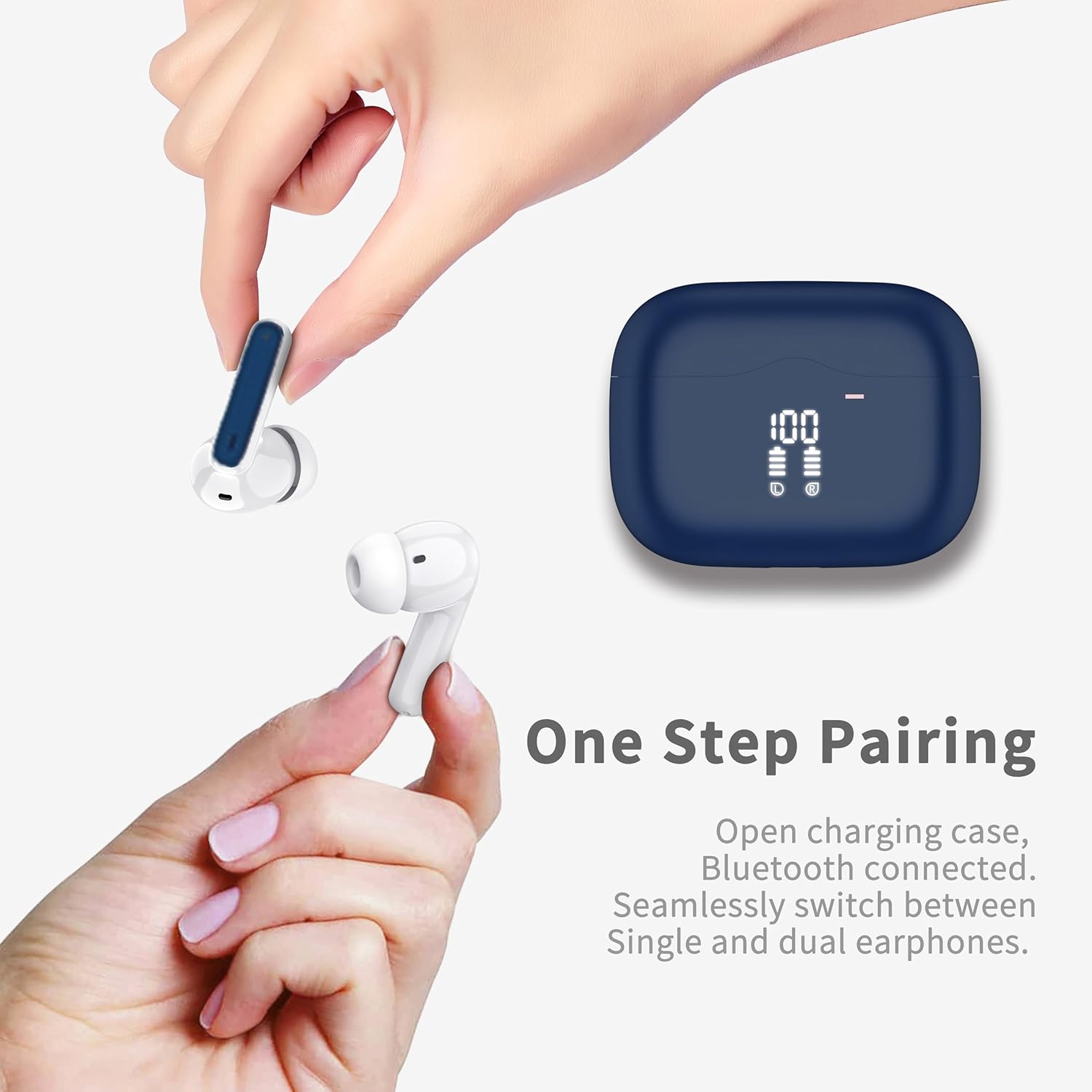 Thumbnail 2 de Bluetooth In-Ear Kopfhörer A97 (Bluetooth 5.3) mit 4-Mic-ENC, bis zu 40 h Spielzeit und IP7 Wasserschutz