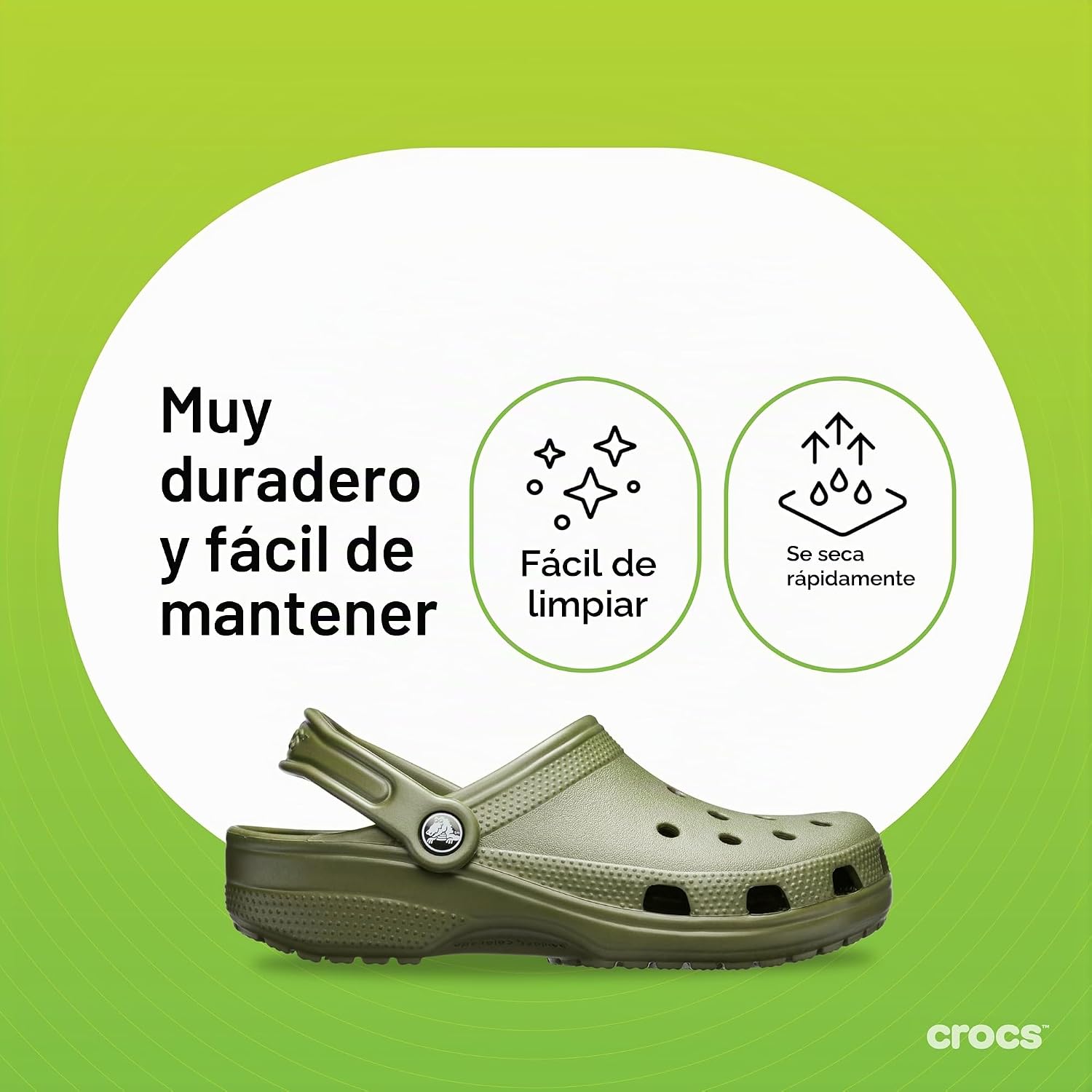 Thumbnail 6 de Crocs Classic Clog 42-43 EU Army Green: ficha de compra