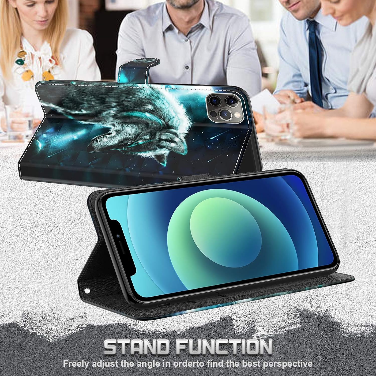 Thumbnail 4 de GLANDOTU Lederhülle Samsung Galaxy A15 Wallet