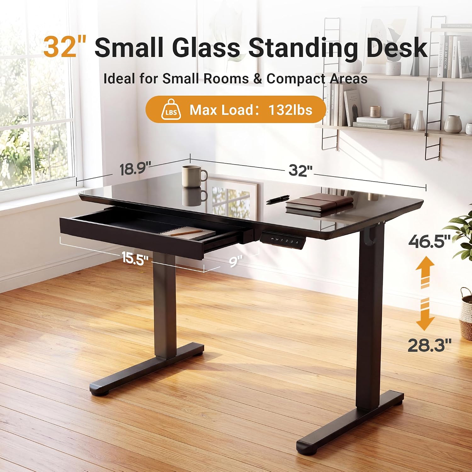 Detalle de YDN Standing Desk, 32 x 19 Inches