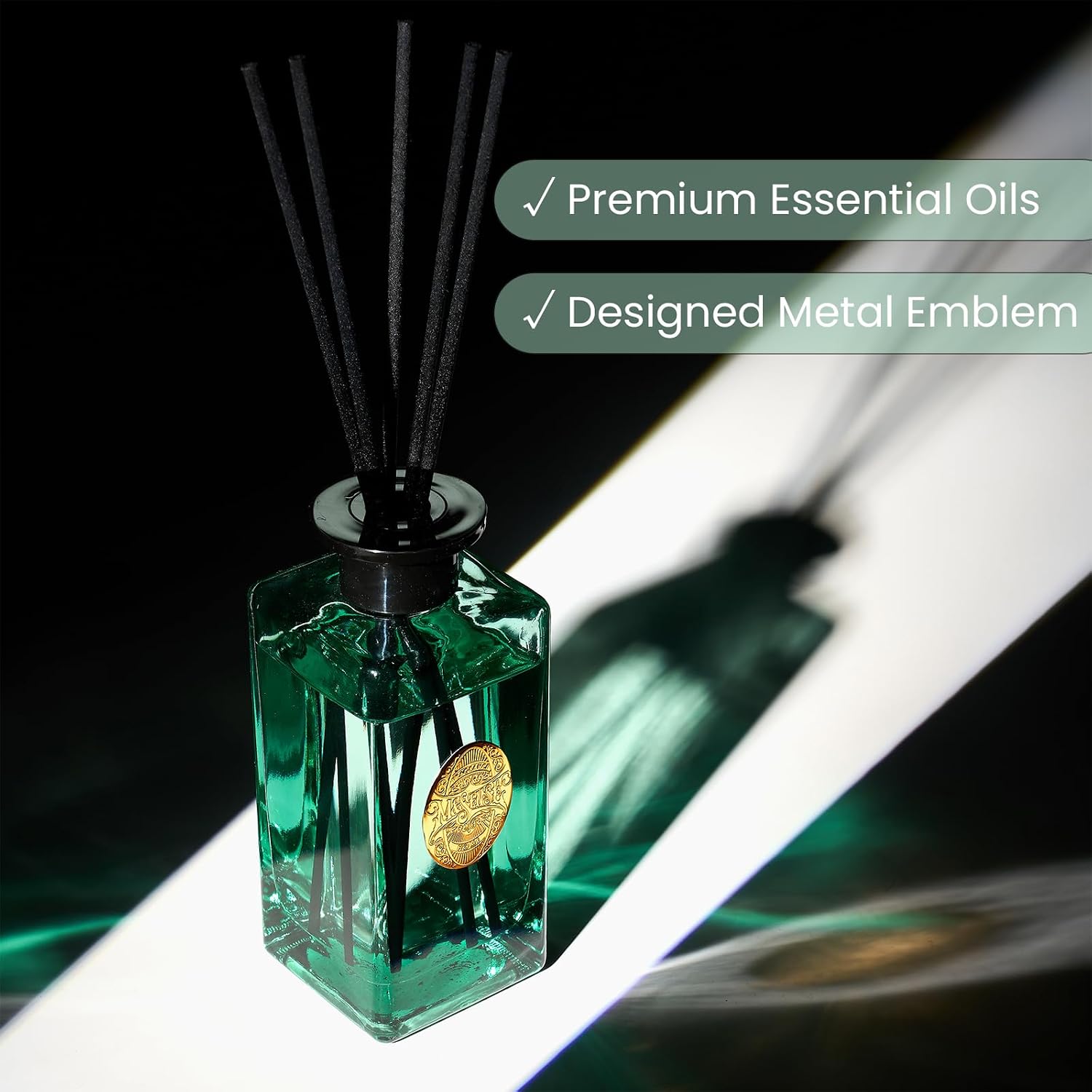 Detalle de M&SENSE Luxury Large Reed Diffuser 300ml – Linen Breeze