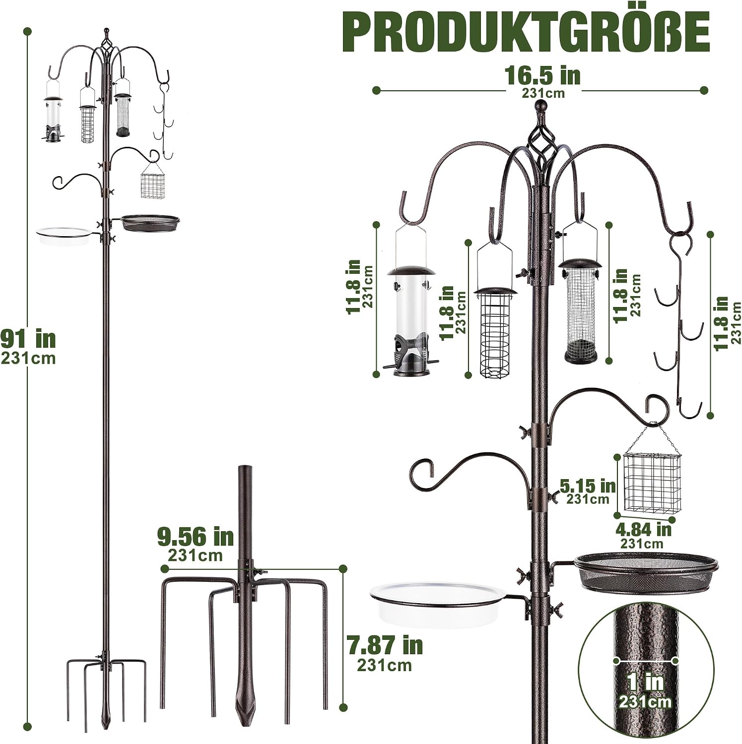 Thumbnail 3 de Urban Deco Deluxe Vogelfütterungsstation Kit für Wildvögel 🐦