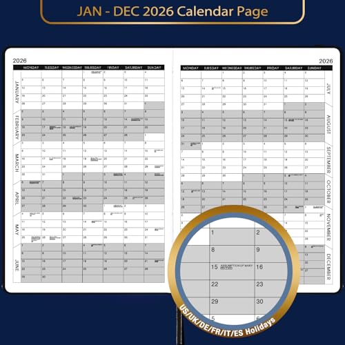 Detalle de Indeme Diary 2026 A5 day‑per‑page planner 📔