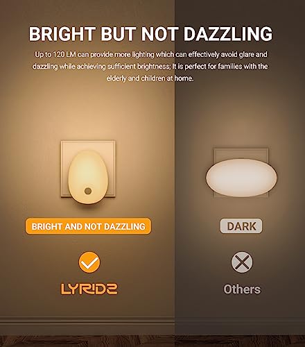 Thumbnail 6 de Lyridz Night Light Plug in Wall (2 Pack) with Motion Sensor and Dimmer