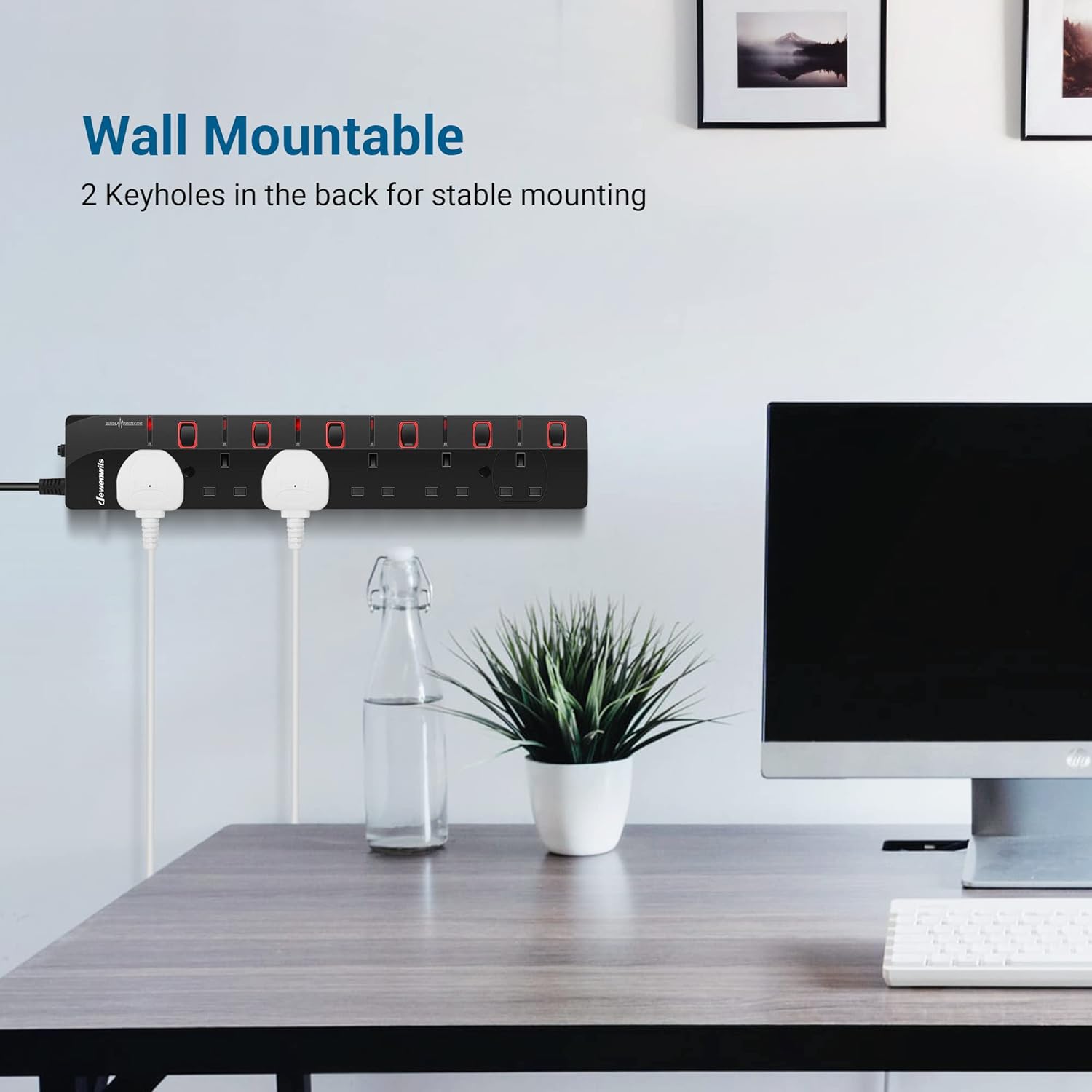 Thumbnail 5 de DEWENWILS 6-Way Surge Protected Power Strip 3M ๐
