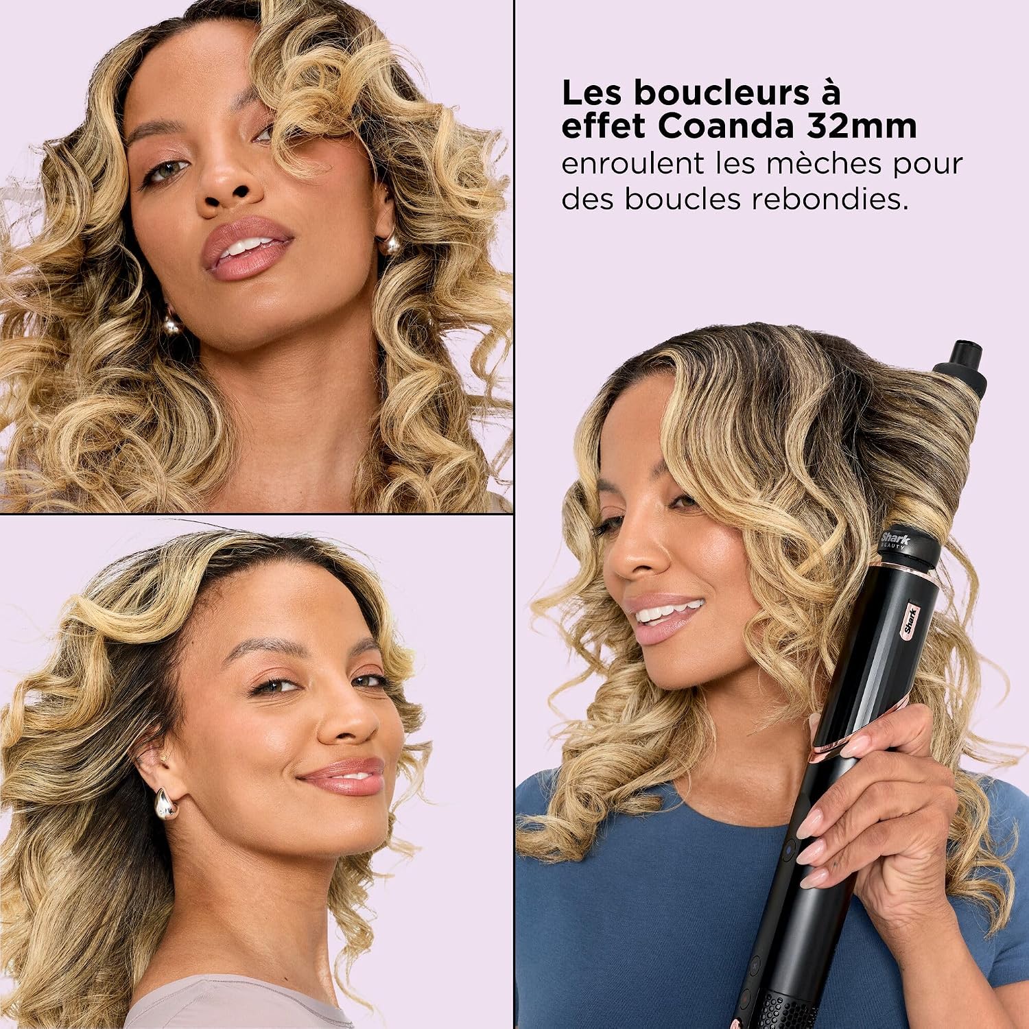 Detalle 2 de Shark FlexStyle Air Styler & sèche-cheveux avec boucleurs auto-wrap, brosse ovale et concentrateur