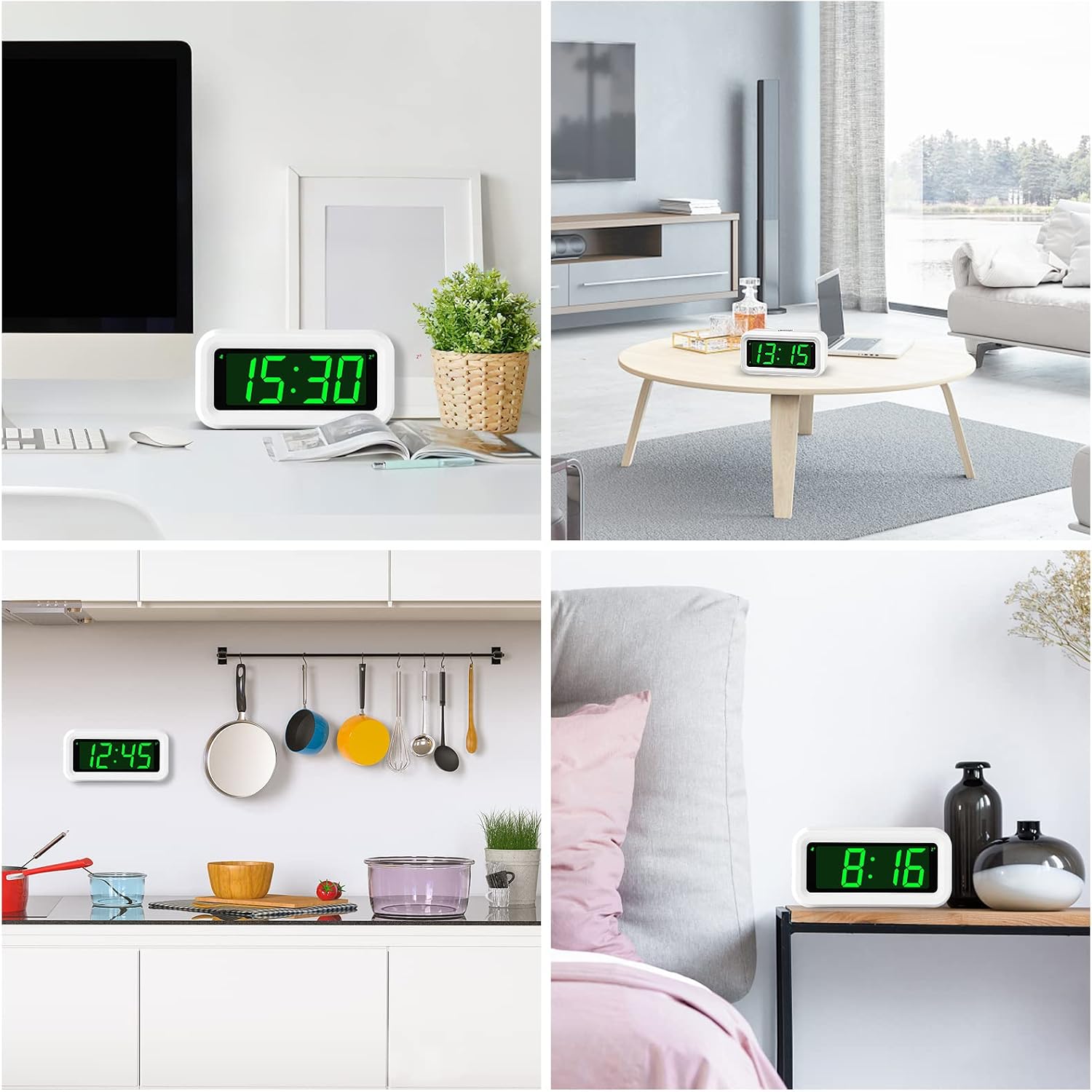 Thumbnail 6 de KWANWA Digitaler Wecker LED Uhr 1,2'' Display