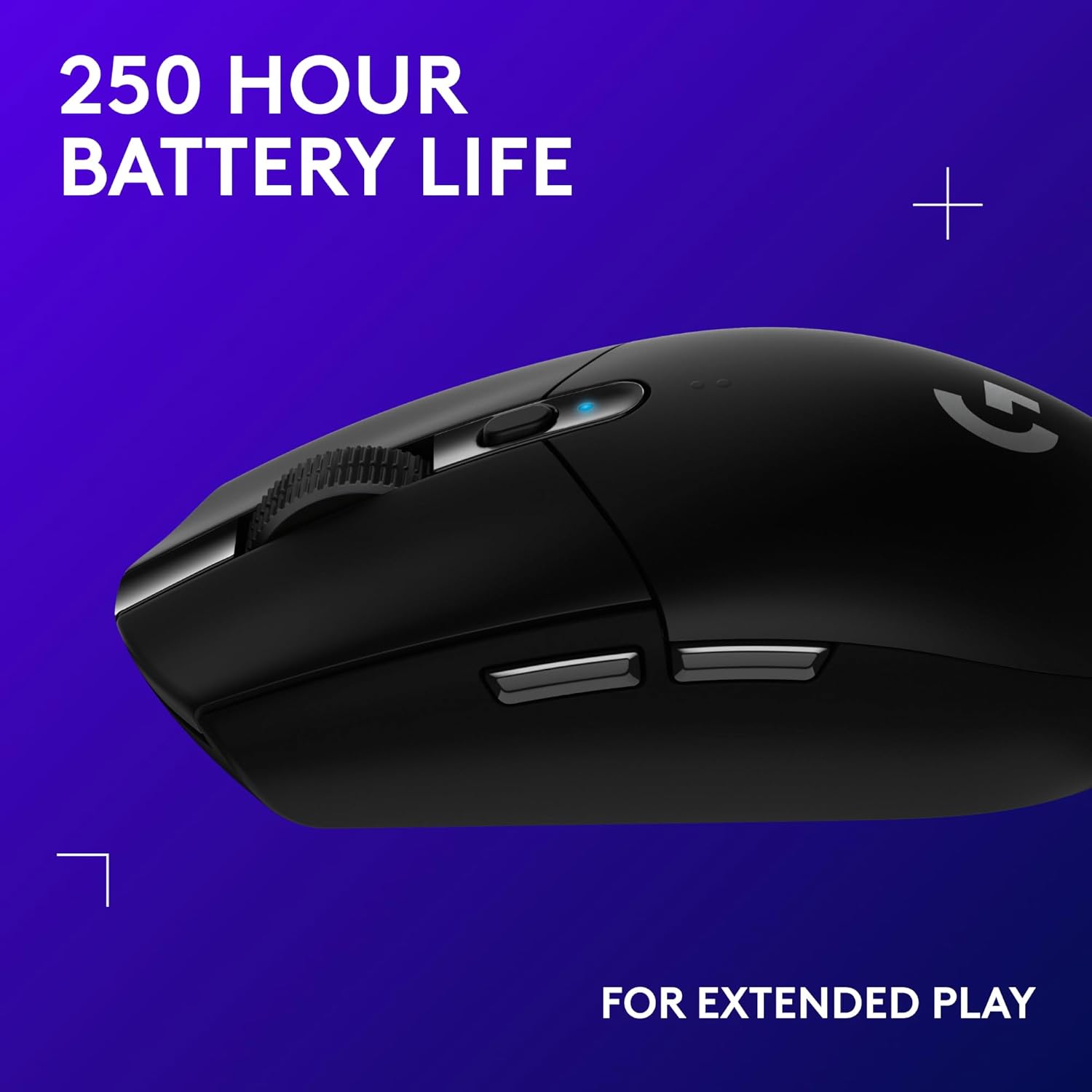 Detalle de Logitech G G305 LIGHTSPEED Wireless Gaming Mouse (HERO 12K Sensor, 12,000 DPI) – Black
