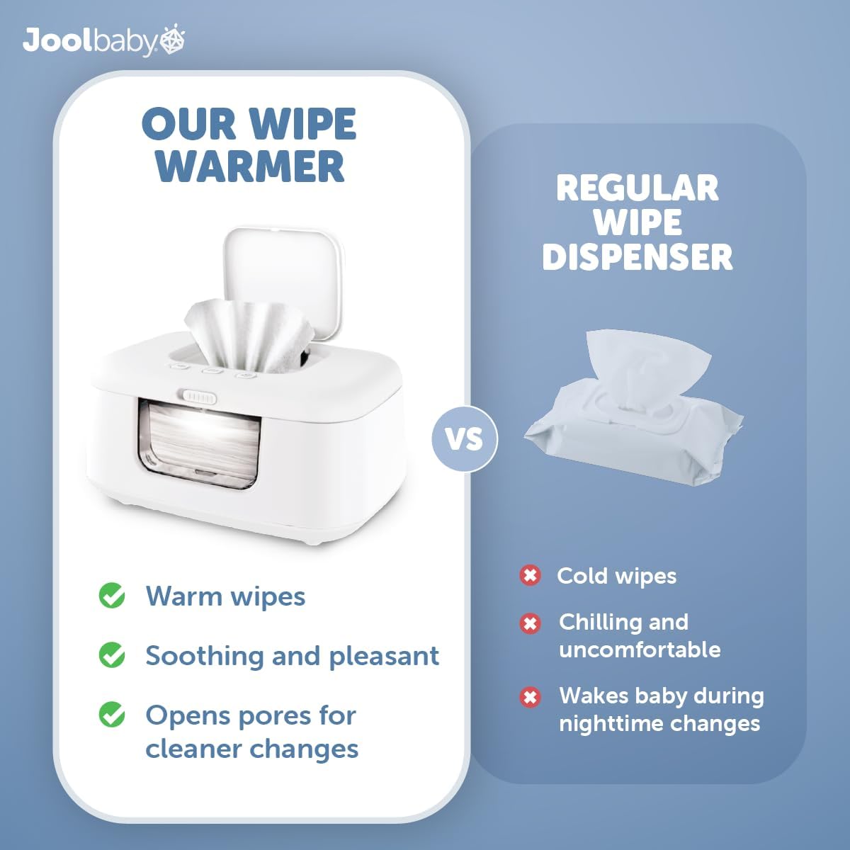 Detalle de Jool Baby TinyBums wipe warmer, 90 wipes