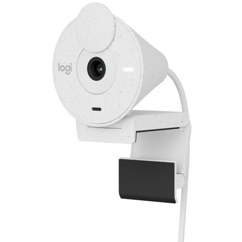 Detalle de Logitech Brio 300 Webcam FullHD Blanco crudo