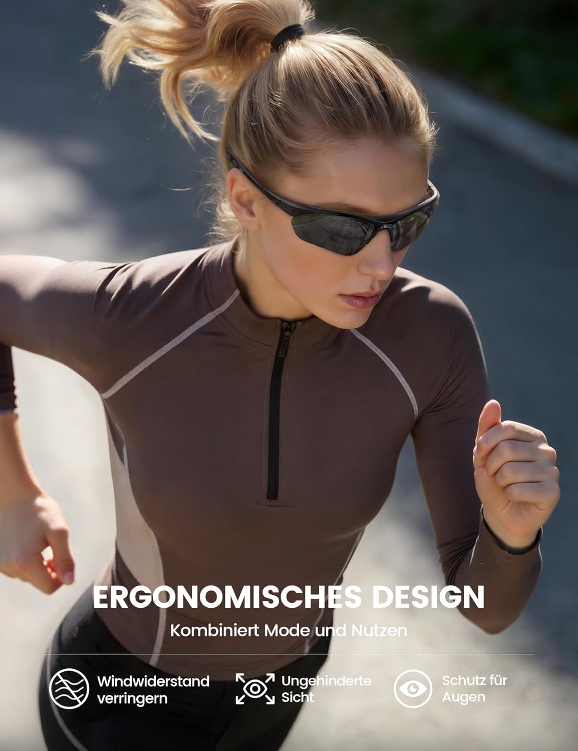 Thumbnail 4 de Lamicall Sportbrille Herren – ultraleichte TR-90 Fahrrad- & Sonnenbrille mit polarisierten UV400-Gläsern (22 g)