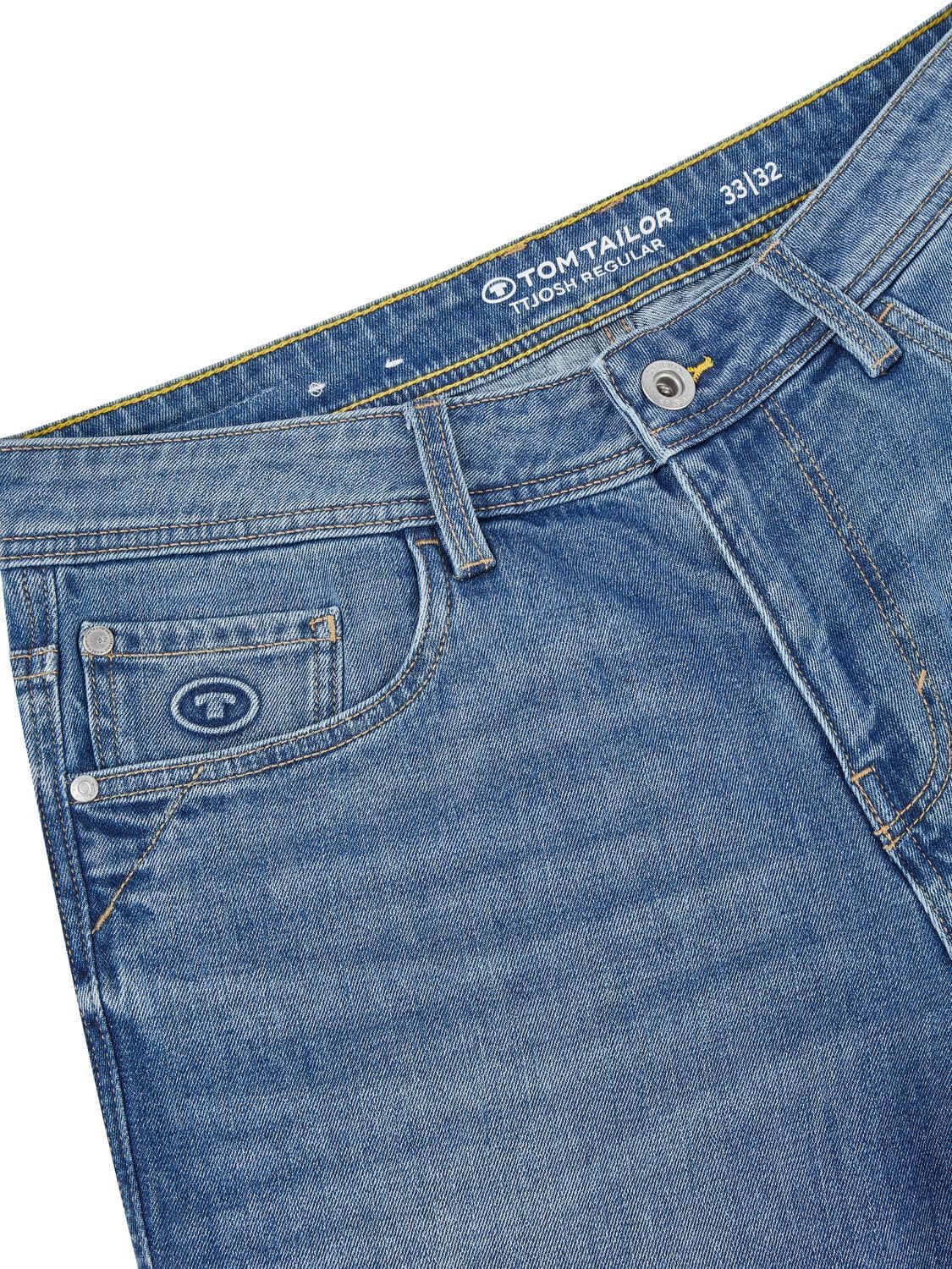 Detalle de TOM TAILOR Herren Stretch Regular Slim Fit „Josh“ Jeanshose in Blau