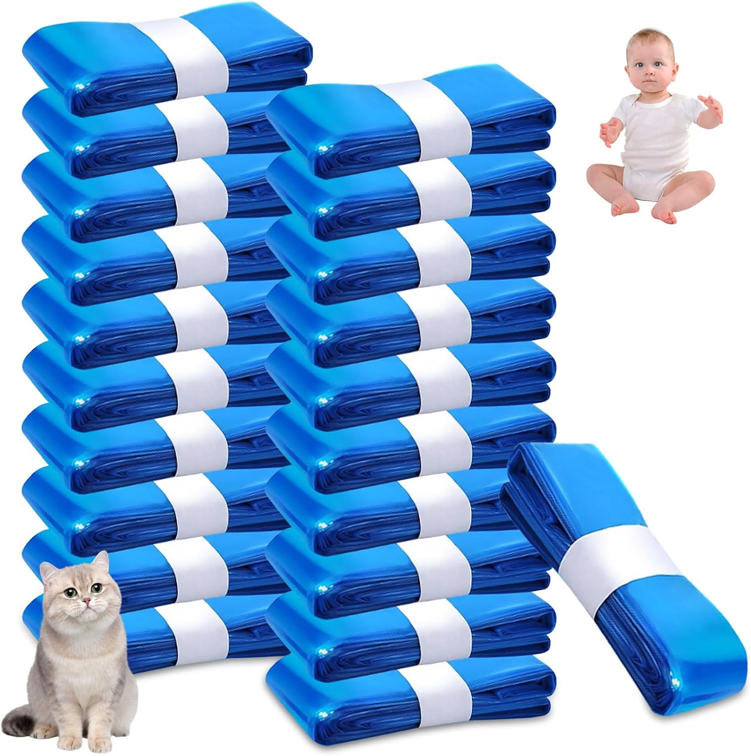 Thumbnail 5 de 9 Stück Windeleimer Nachfüllkassetten – Nachfüllbeutel für Windeleimer & Katzenstreueimer (4,5 m)