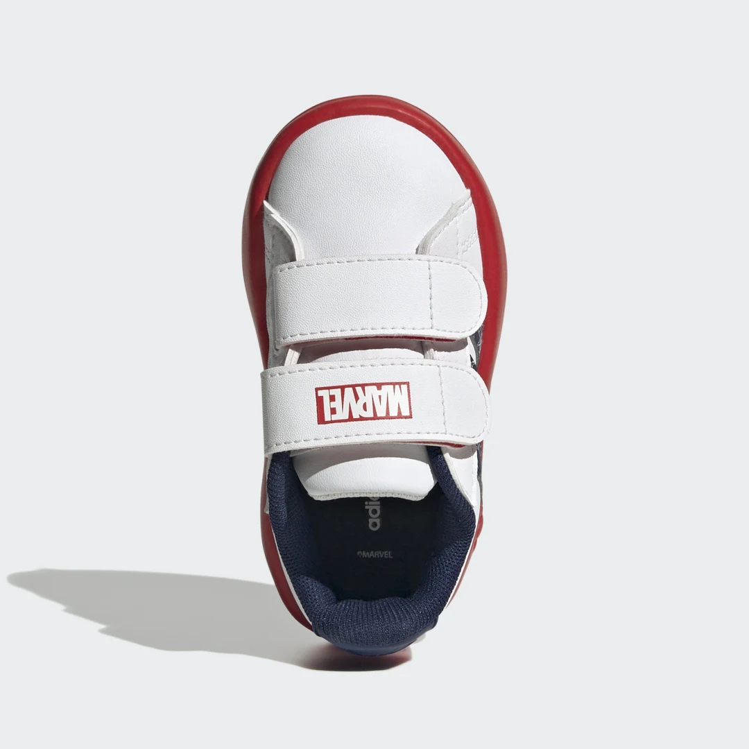 Thumbnail 2 de Adidas Marvel Grand Court: zapatilla de tenis para bebés, blanco