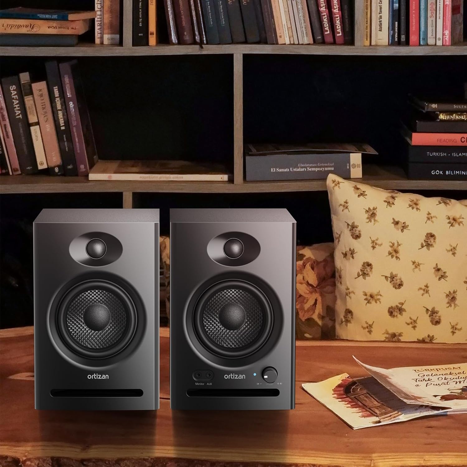 Thumbnail 4 de Ortizan C7 Powered Studio Monitors, Bluetooth 5.3, 3.5-Inch Woofer