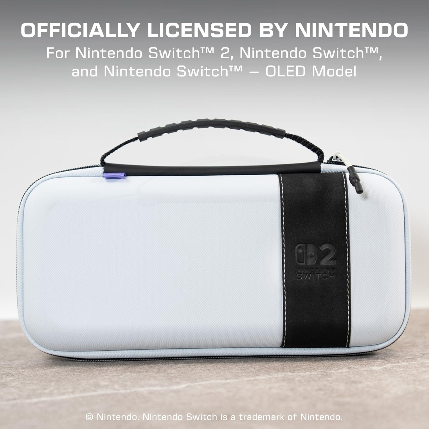 Thumbnail 1 de Turtle Beach PlayTrek Travel Case for Nintendo Switch (Nintendo Switch 2 / OLED) – Hard Shell Carrying Case in Stellar White