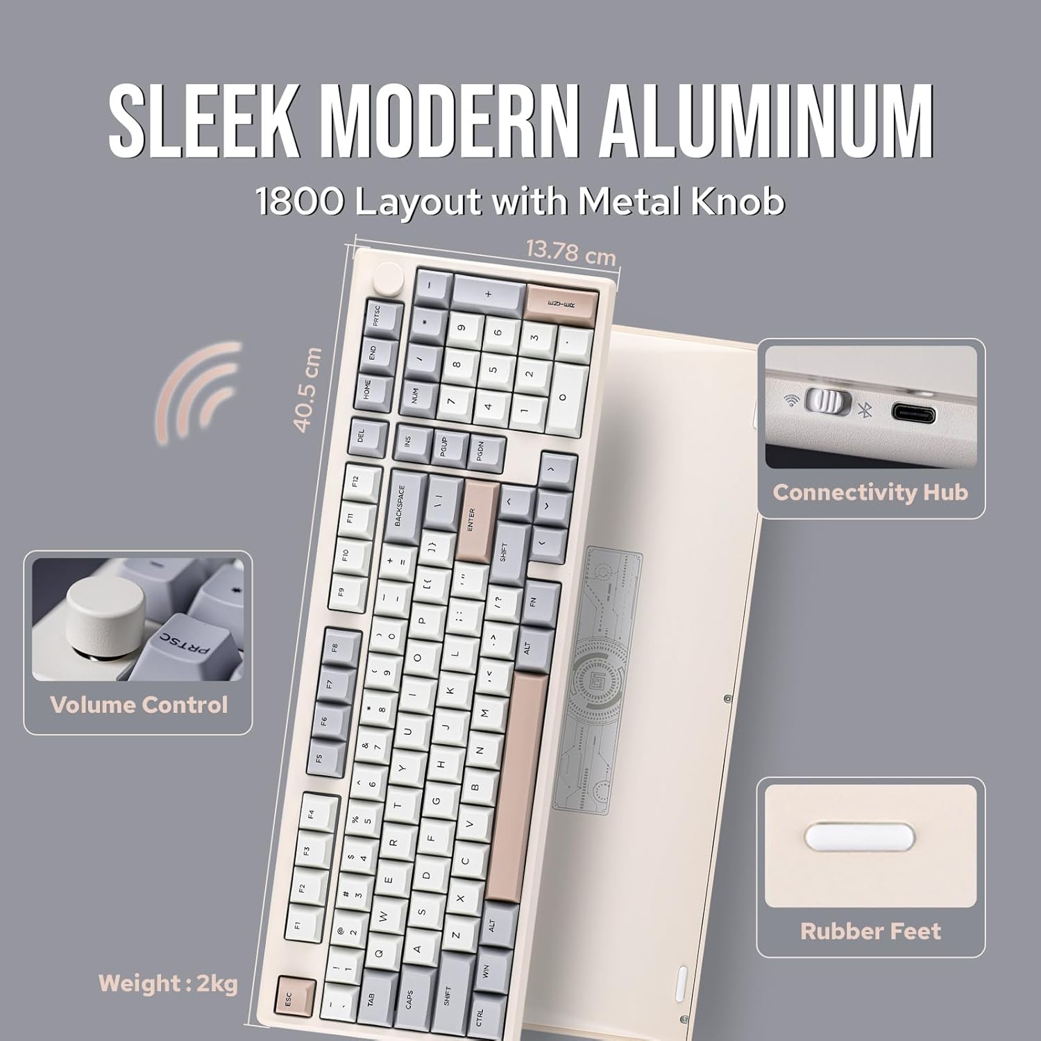 Thumbnail 2 de EPOMAKER Galaxy100 8000mAh wireless keyboard ⌨