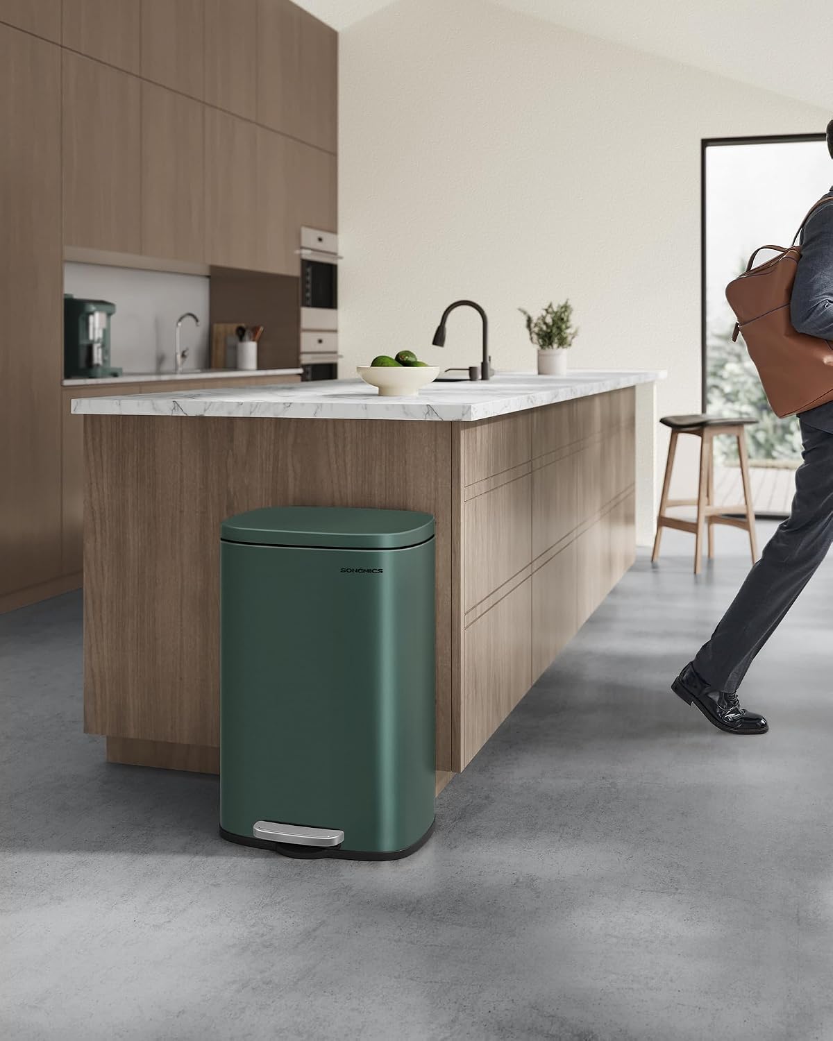 Detalle 2 de Mülleimer Küche SONGMICS LTB050C02 50 Liter