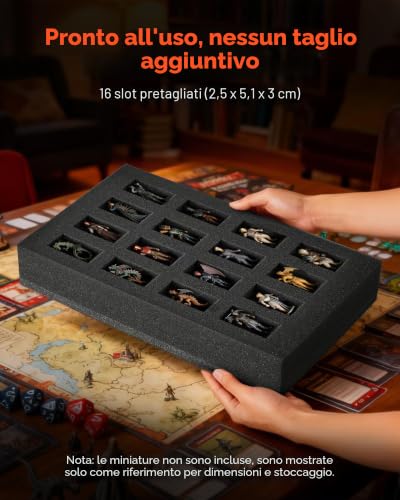 Thumbnail 3 de VEVOR Borsa per Trasporto Miniature DnD con 16 Slot, Nero