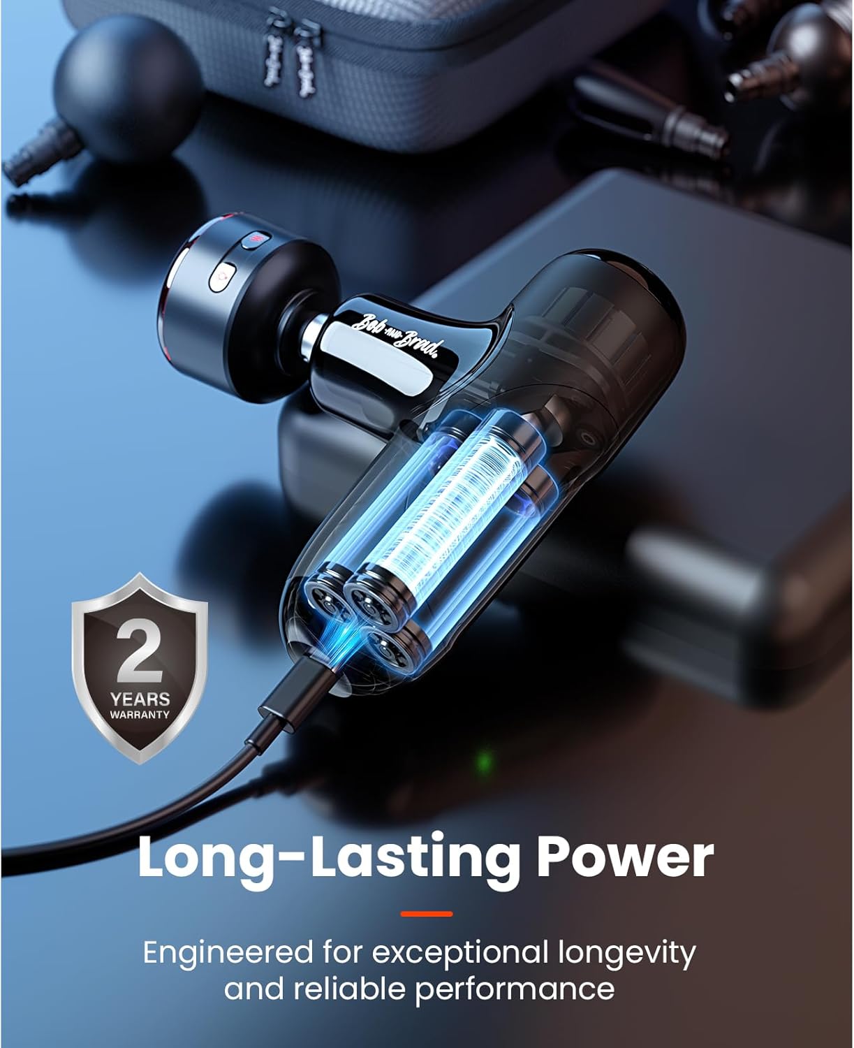 Thumbnail 4 de BOB AND BRAD Q2 Ultra Mini Massage Gun with Red Light Infrared Heating Head