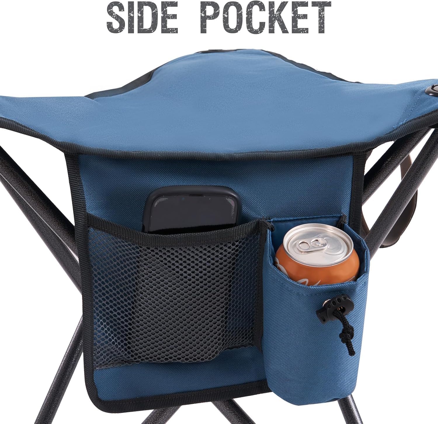 Thumbnail 4 de Portal Folding Camping Stool with Backrest Portable Collapsible Seat (Lightweight Travel Chair)