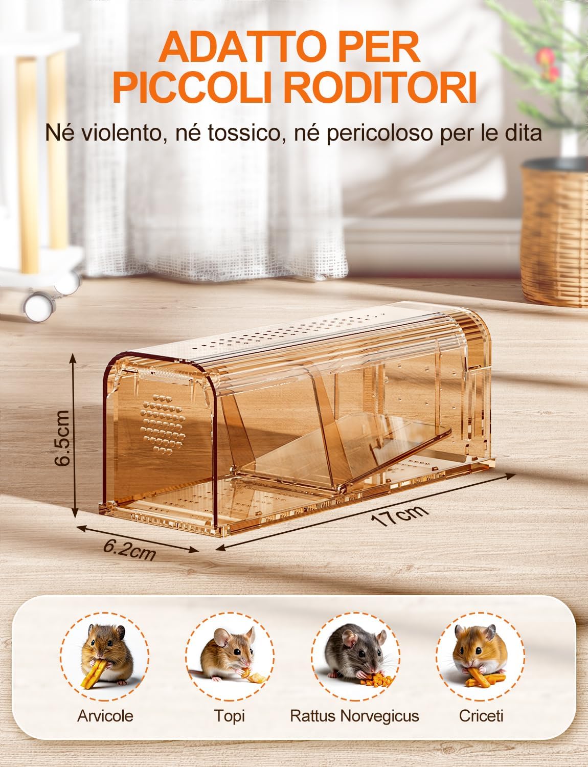 Thumbnail 1 de TAKRINK Trappola per Topi 17 cm 🪤