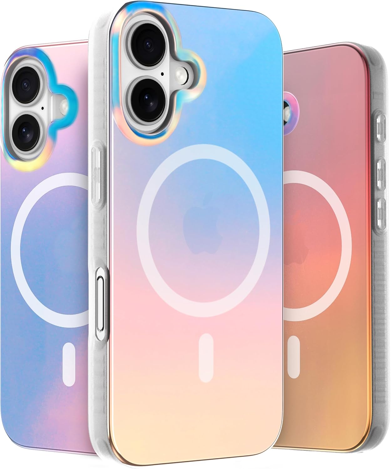 Detalle de LONLI Hue for iPhone 16 Pro Case — Dynamic PrismGlow Color-Shift Iridescent Cover