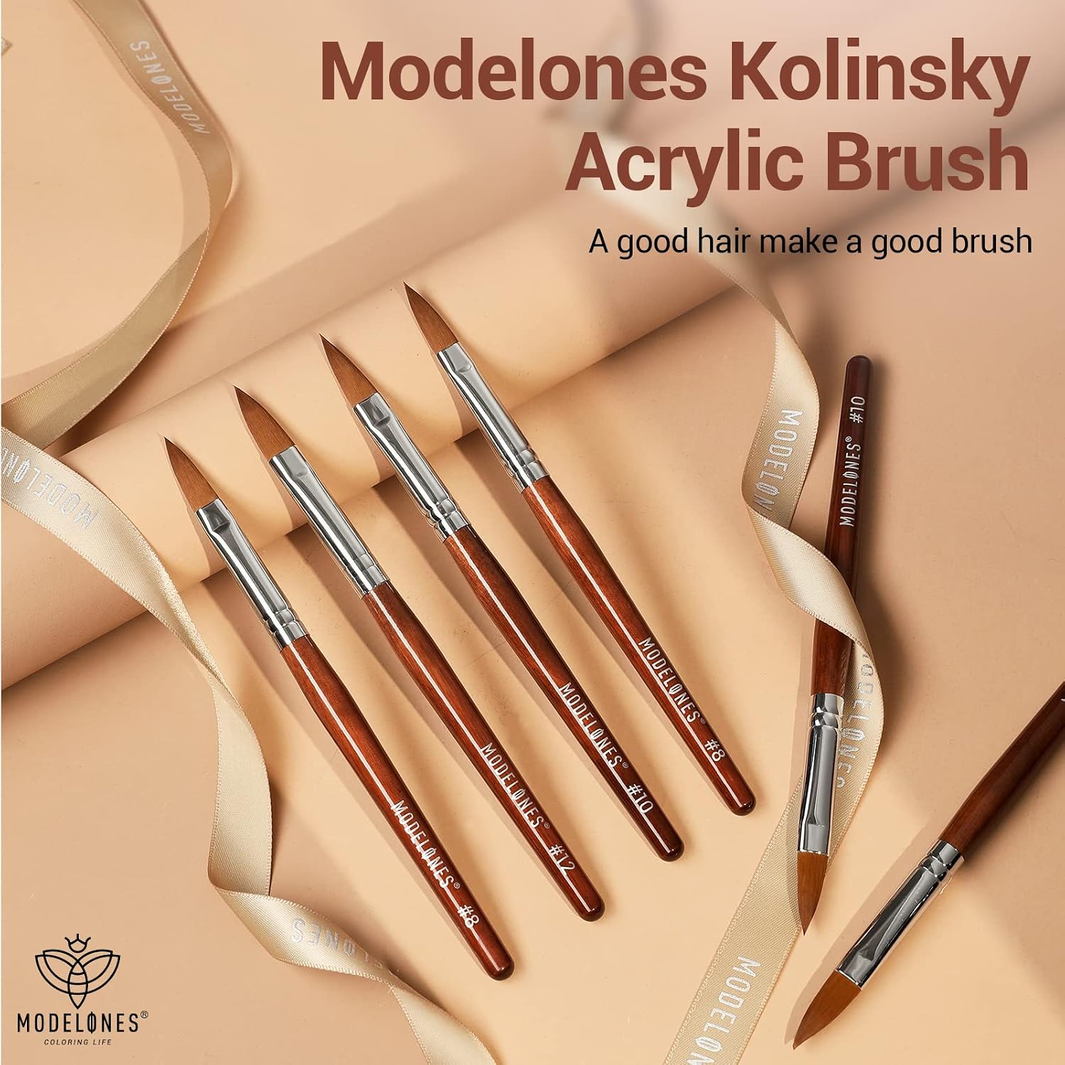 Detalle 2 de Modelones Acrylic Nail Brush Size 8