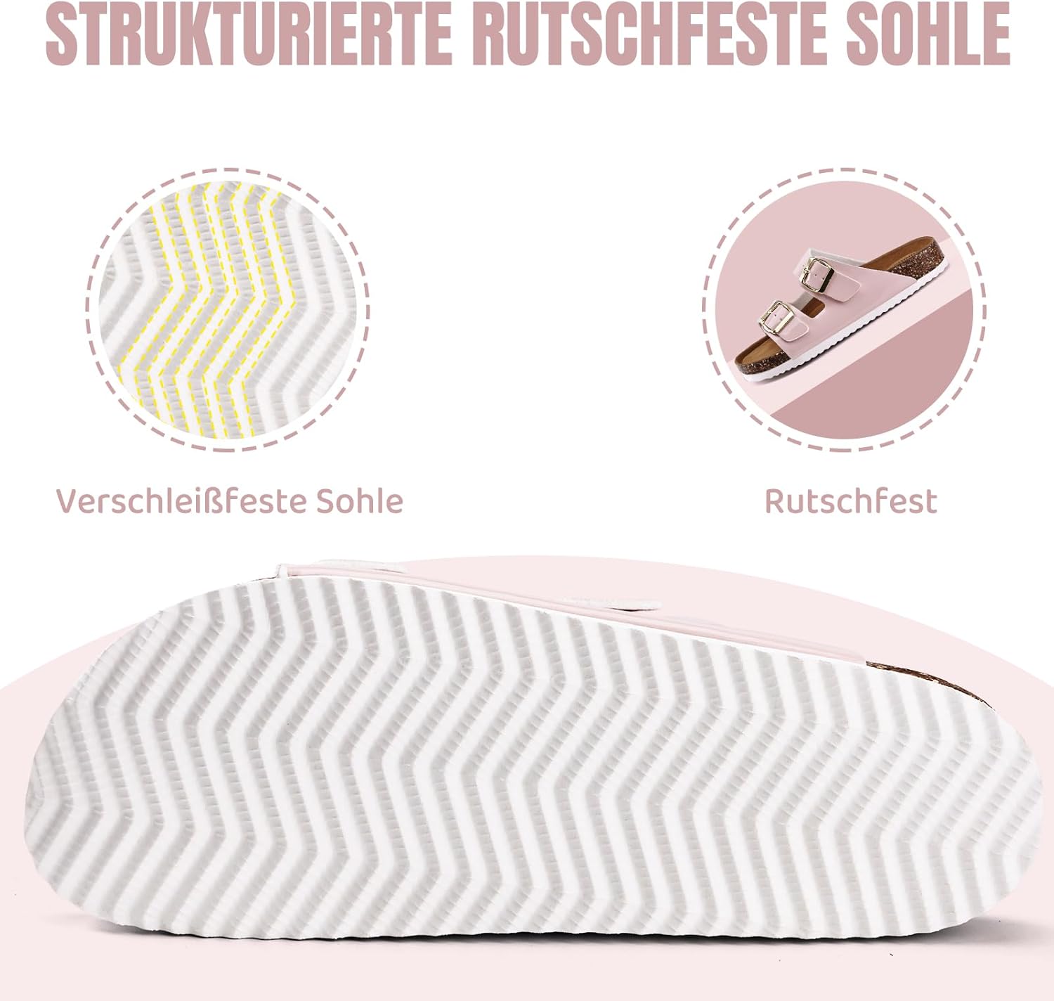 Thumbnail 4 de Torotto Damen Pantoletten Sandalen – Bequeme Classic Clogs aus Synthetik, Medium Weite