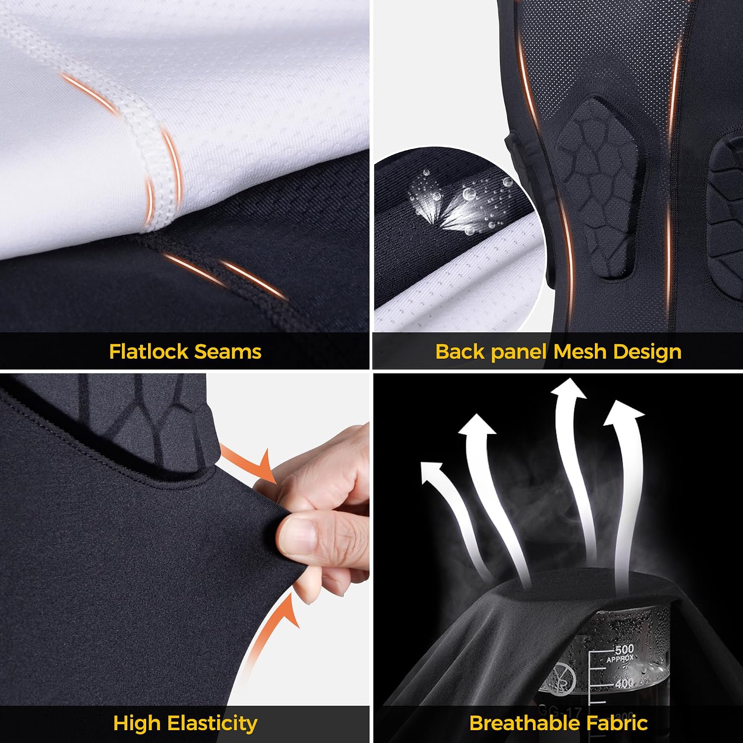 Detalle 1 de COOLOMG Padded Football Shirt