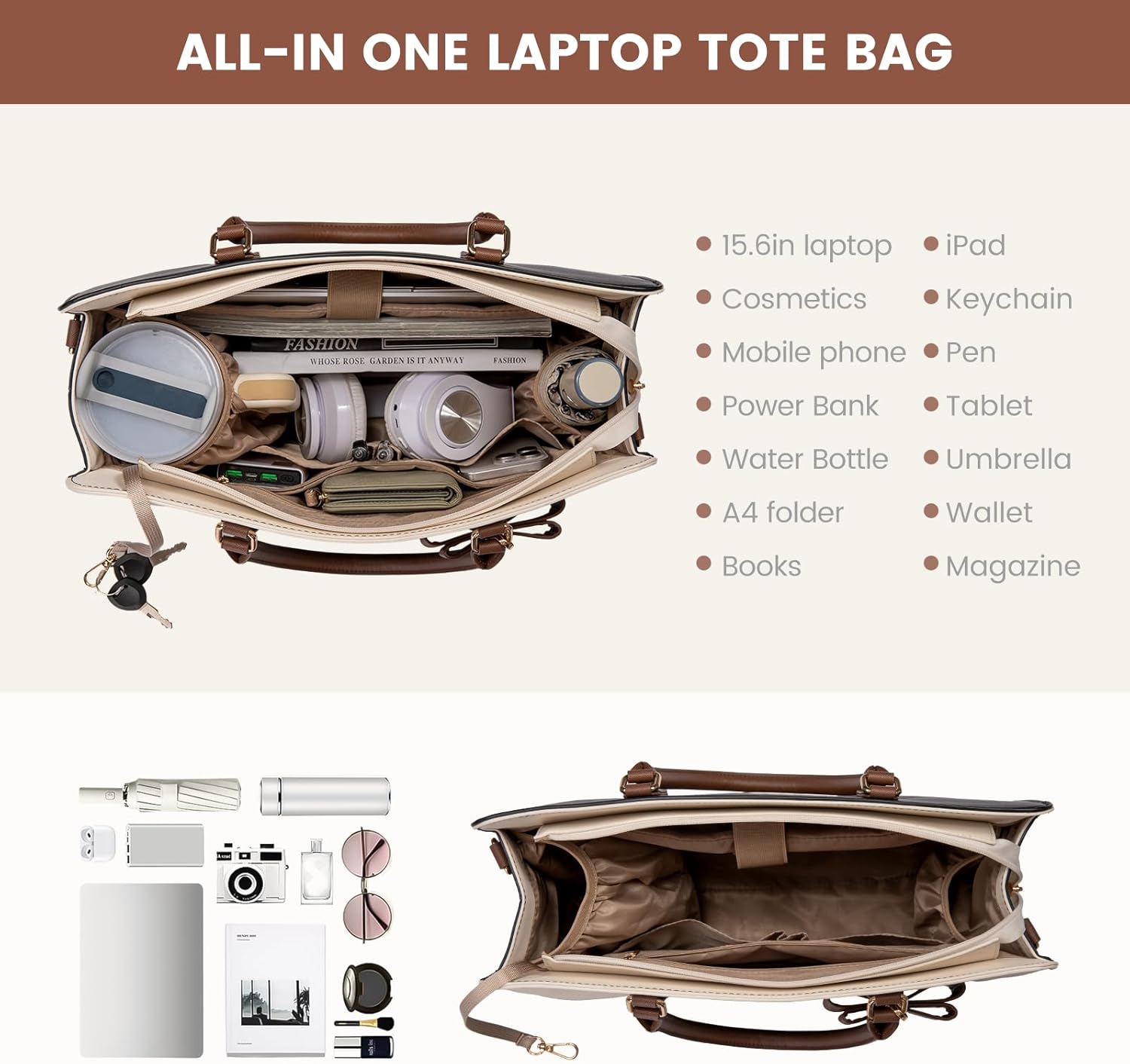 Thumbnail 3 de LOVEVOOK Laptop Tote Bag 15.6 inch