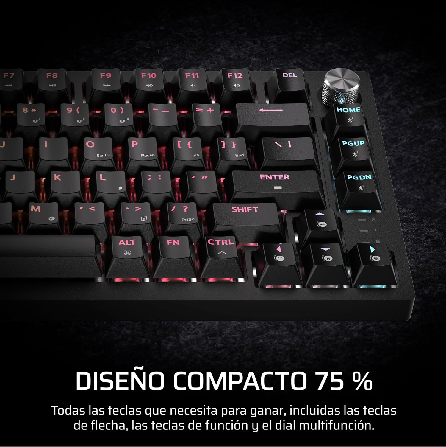 Detalle 1 de Corsair K65 Plus Wireless – Teclado Mecánico RGB 75%