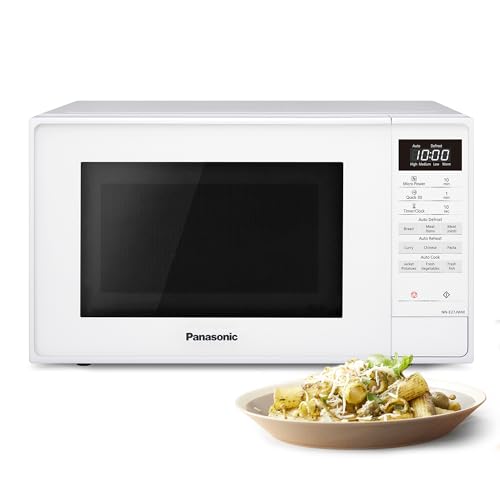 Detalle de Panasonic NN-E27JWMBBQ 20L Compact Microwave: 800W, Touch Control, 9 Auto Programmes