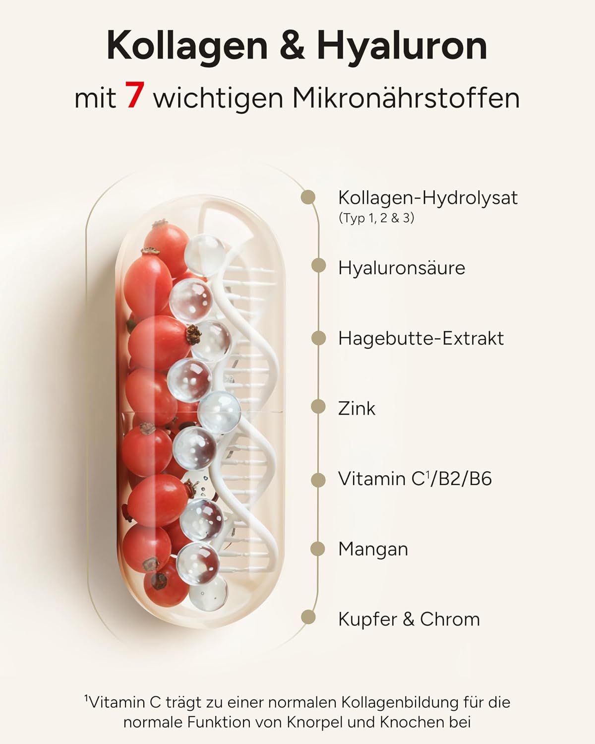 Detalle de 10‑fach Komplex Gelenkglück Kollagen‑Kapseln 3 Monatsvorrat 💊