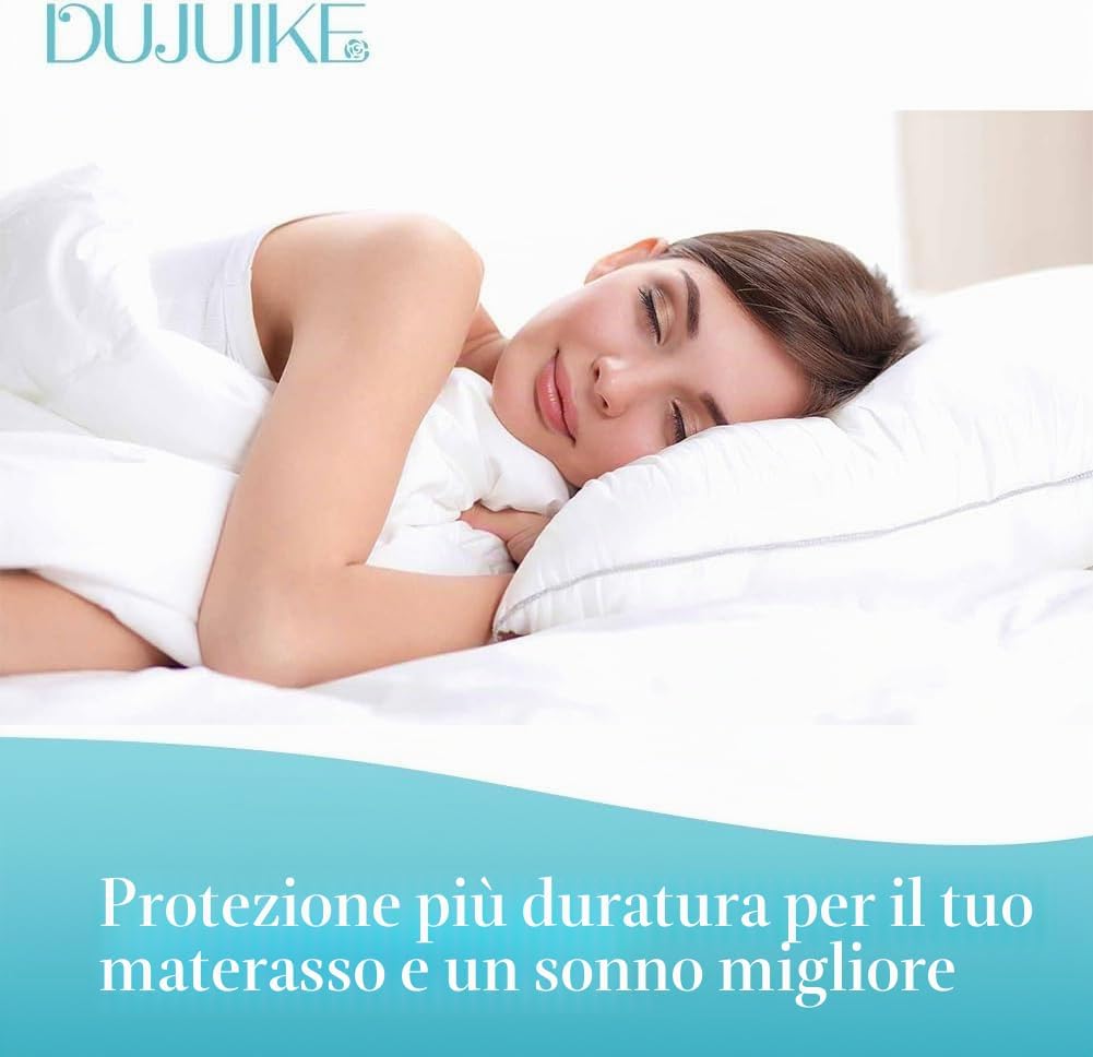 Thumbnail 5 de DUJUIKE Coprirete Una Piazza e Mezza: coprimaterasso antiscivolo in feltro traspirante 140x200 cm