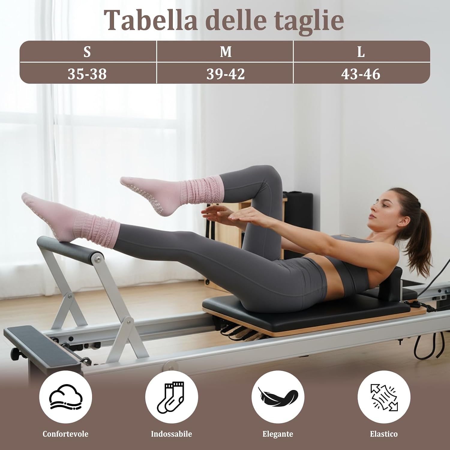 Thumbnail 5 de PUTUO Calzini Antiscivolo Yoga Donna 3 Paia