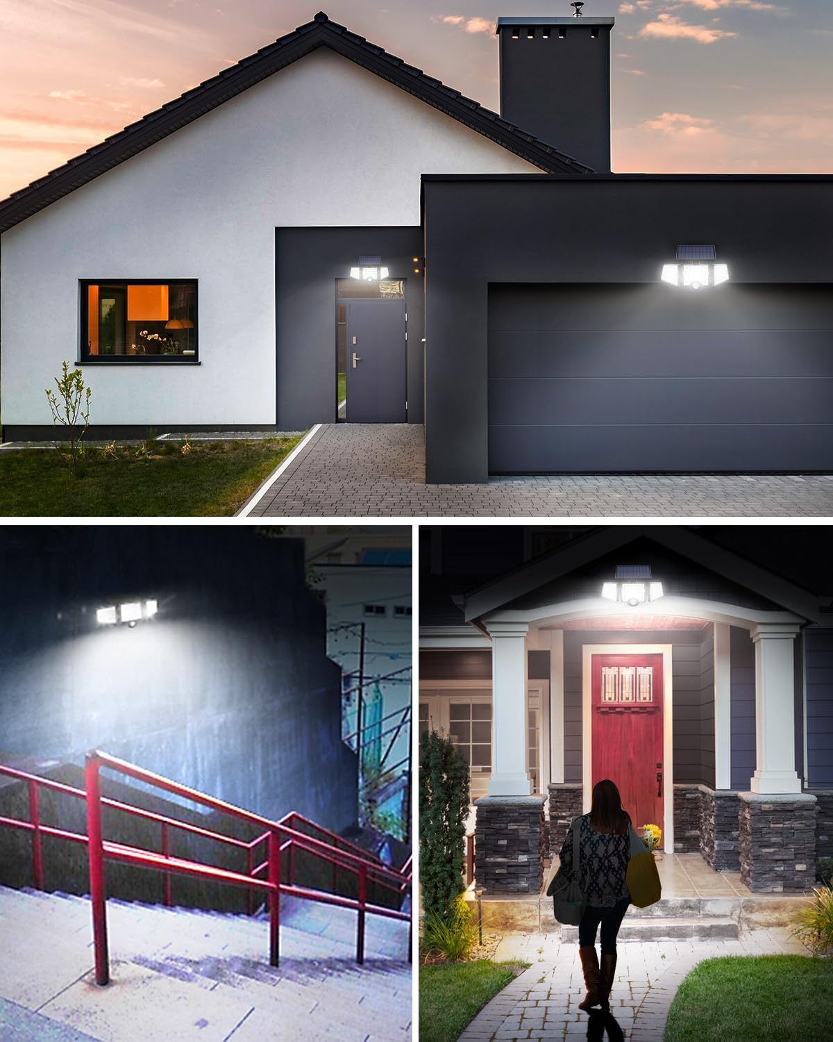Thumbnail 6 de Lepro Foco Solar LED Exterior 1200lm con Sensor y 3 Cabezales