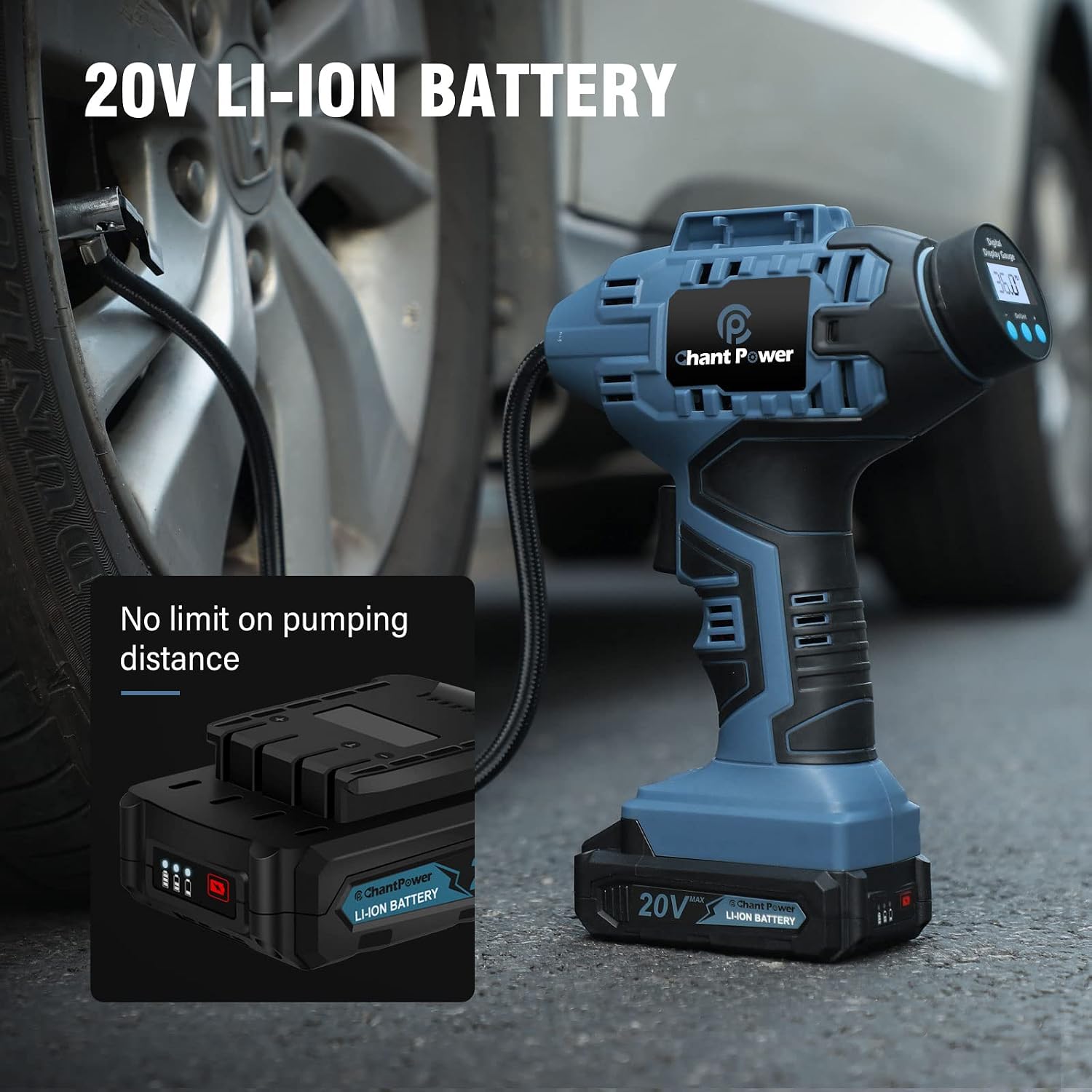 Detalle de C P CHANTPOWER Tyre Inflator 20V