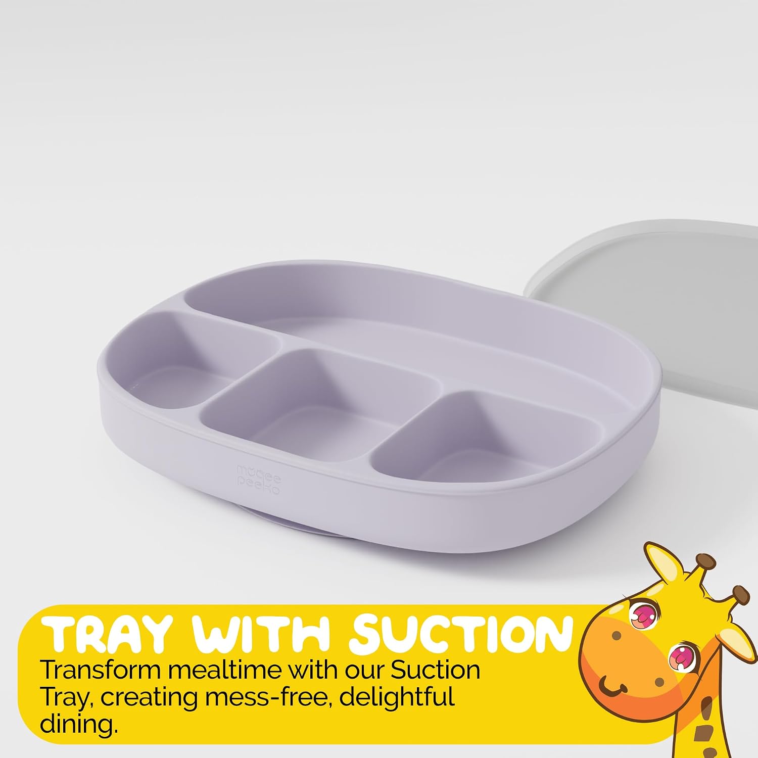 Detalle 2 de Muqee Baby Suction Plate in Lilac