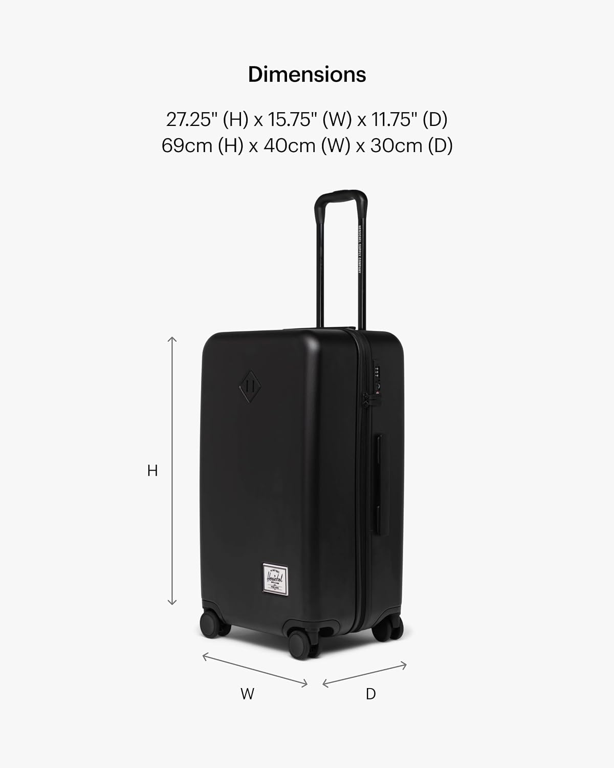Detalle de Herschel Supply Co. Heritage Hardshell Luggage 27"