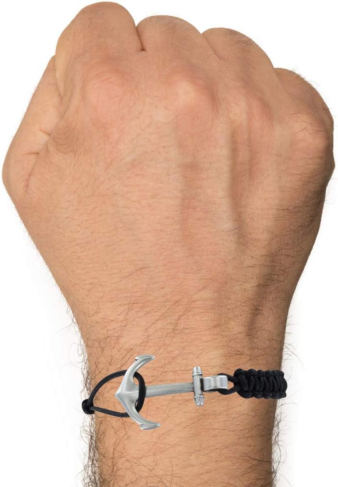Thumbnail 1 de Bracelet Argenté Ancre Lié Líe Tressée Coulissant – LES POULETTES BIJOUX