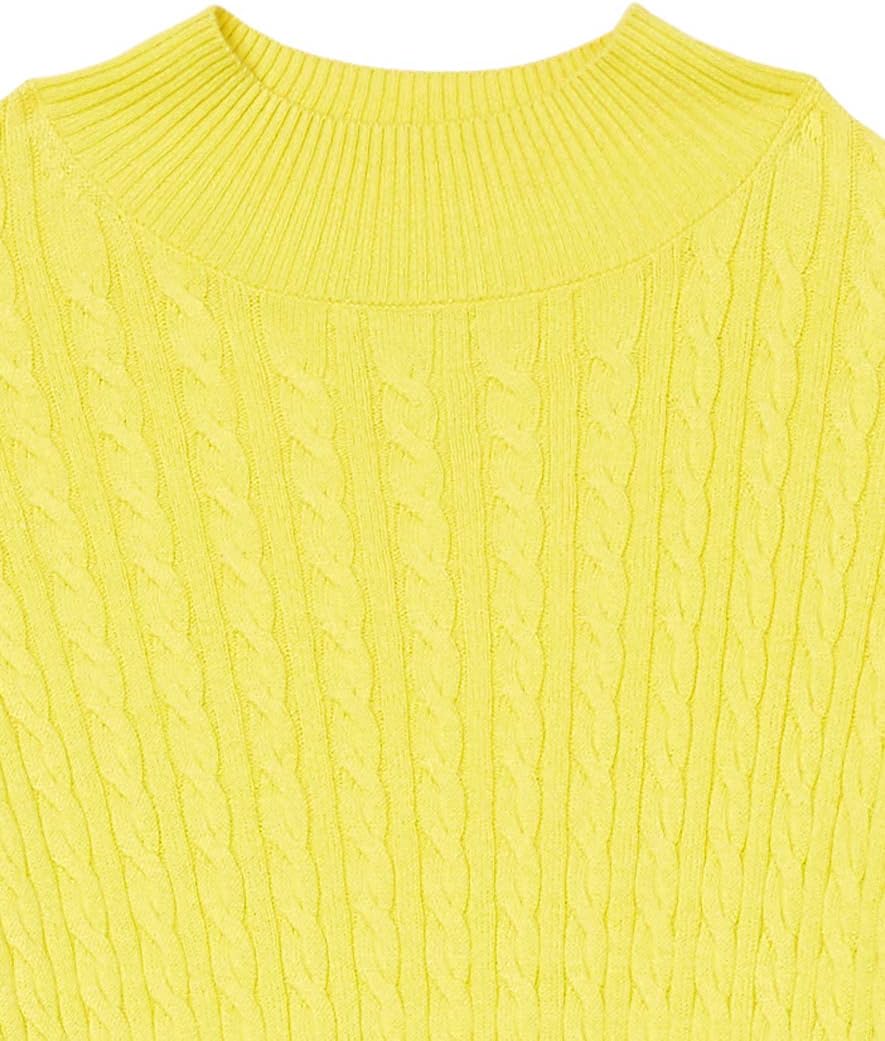 Thumbnail 5 de Amazon Essentials Damen leichter Langarm-Pullover mit Stehkragen und Zopfmuster (klassische Passform)