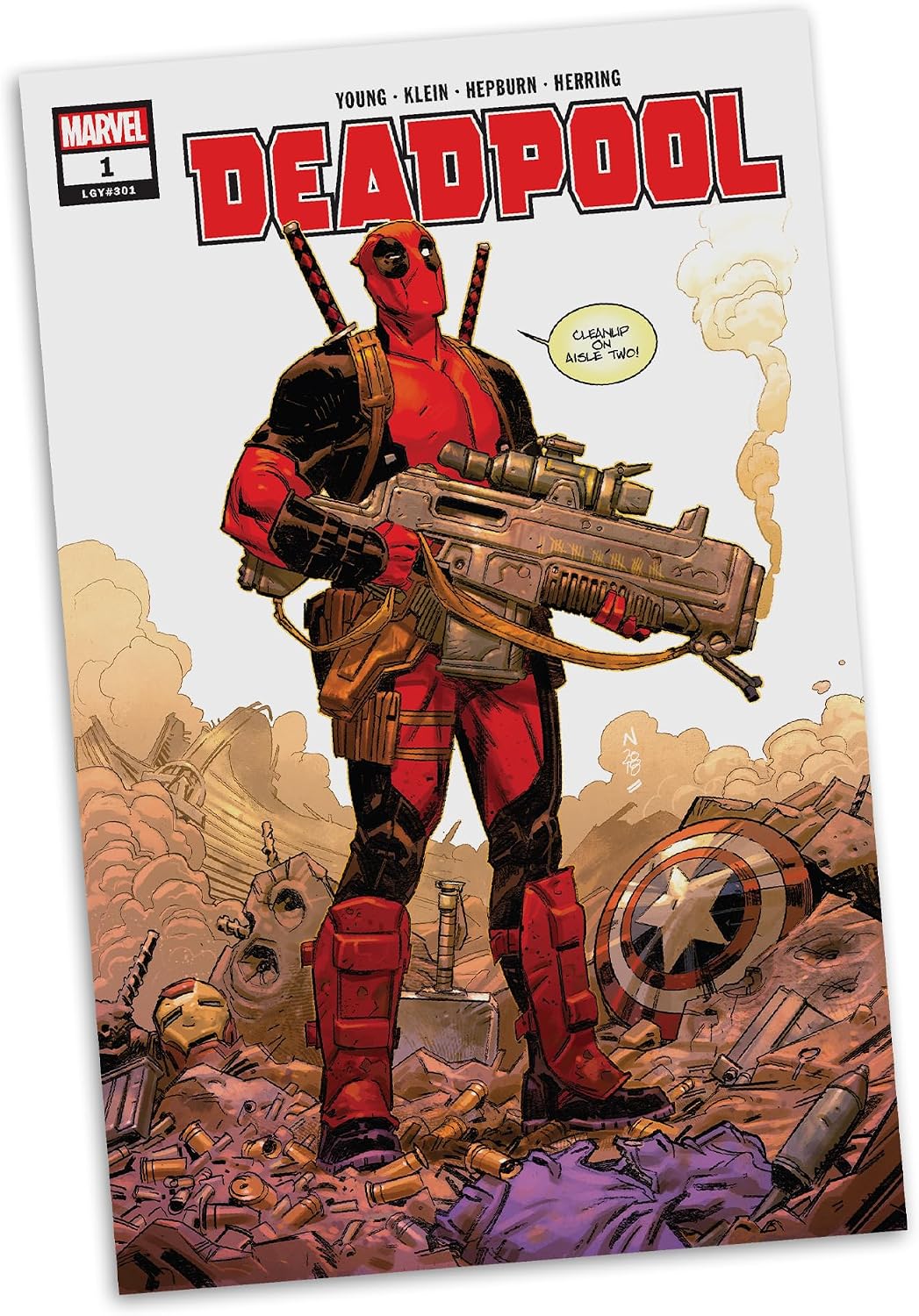Detalle de McFarlane Toys Deadpool – figurka kolekcjonerska 1:6 ze sceną i komiksem #1