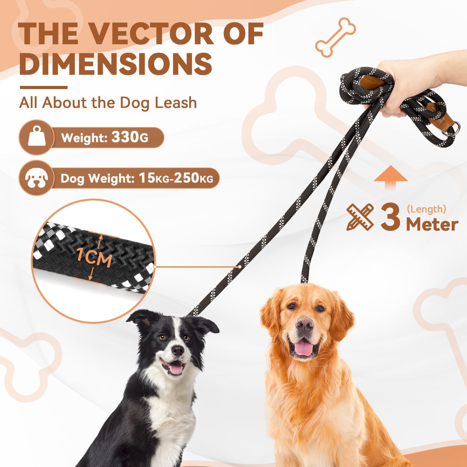 Thumbnail 6 de PETCOOZ Hundeleine 3 m verstellbar 🐕