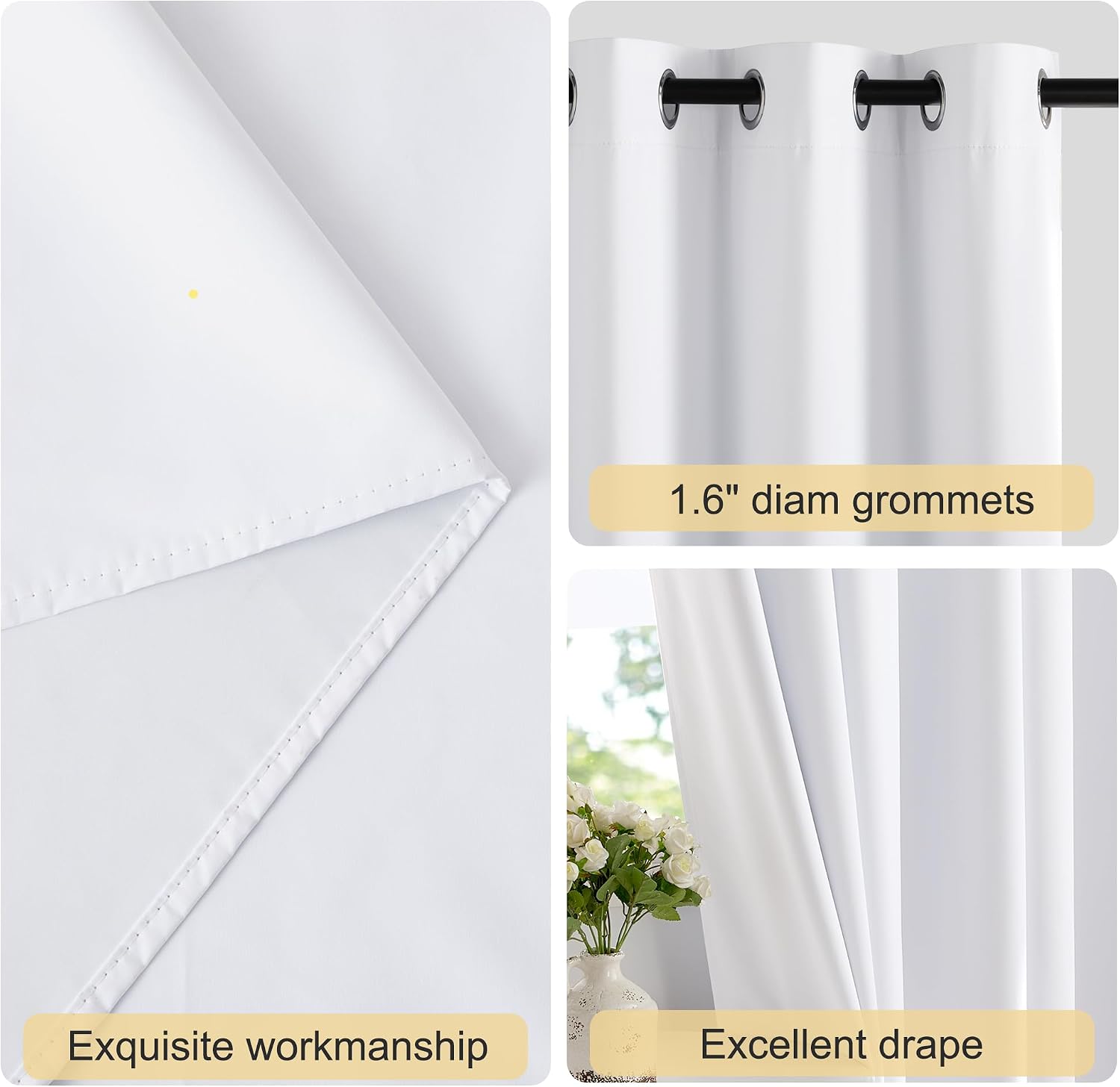 Thumbnail 2 de NICETOWN Blackout Curtains, 90-Inch