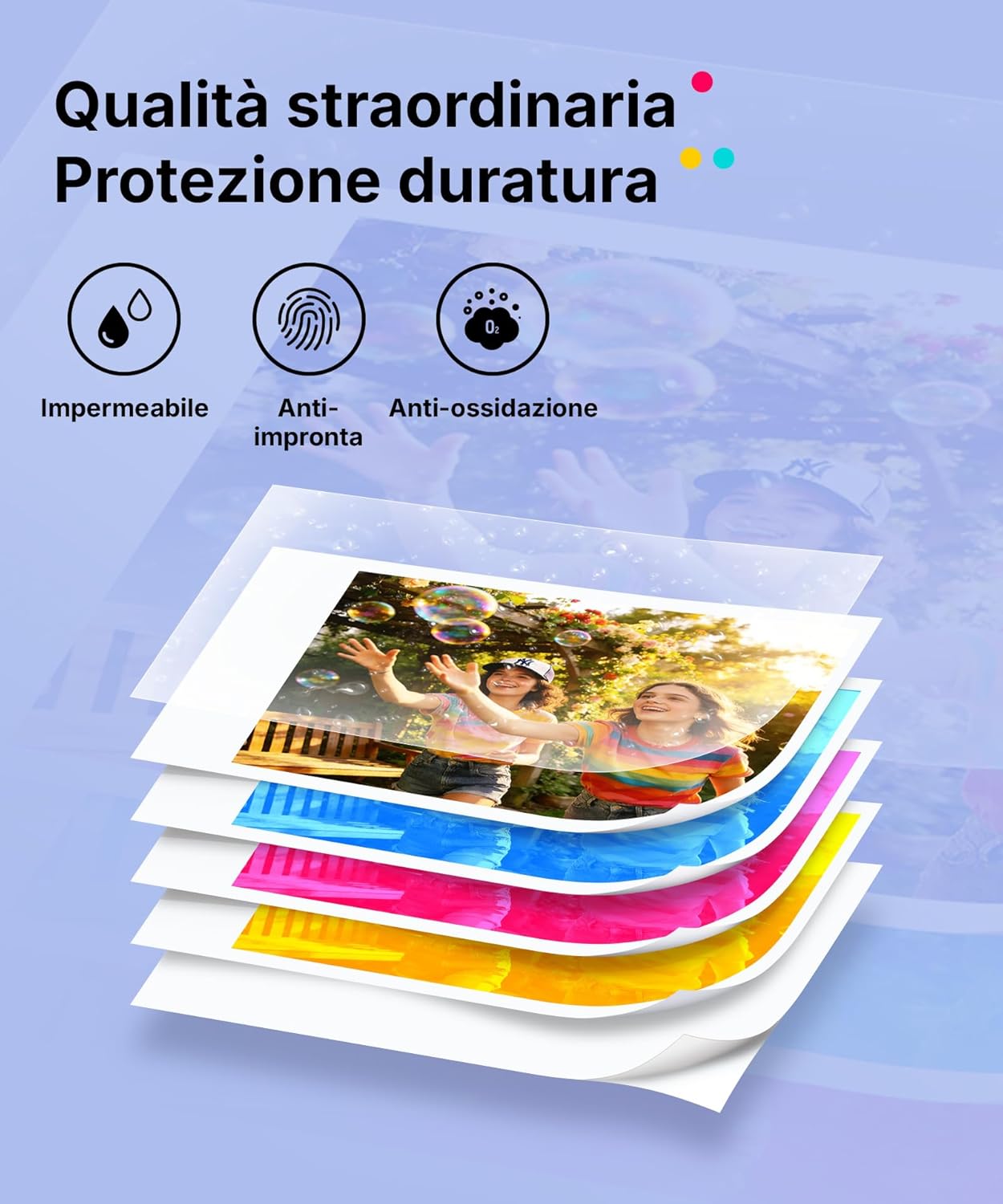 Thumbnail 5 de Liene Pearl N200 Pro Kit di Ricarica Originale: 50 Fogli Adesivi e 5 Nastri per Sublimazione 4PASS