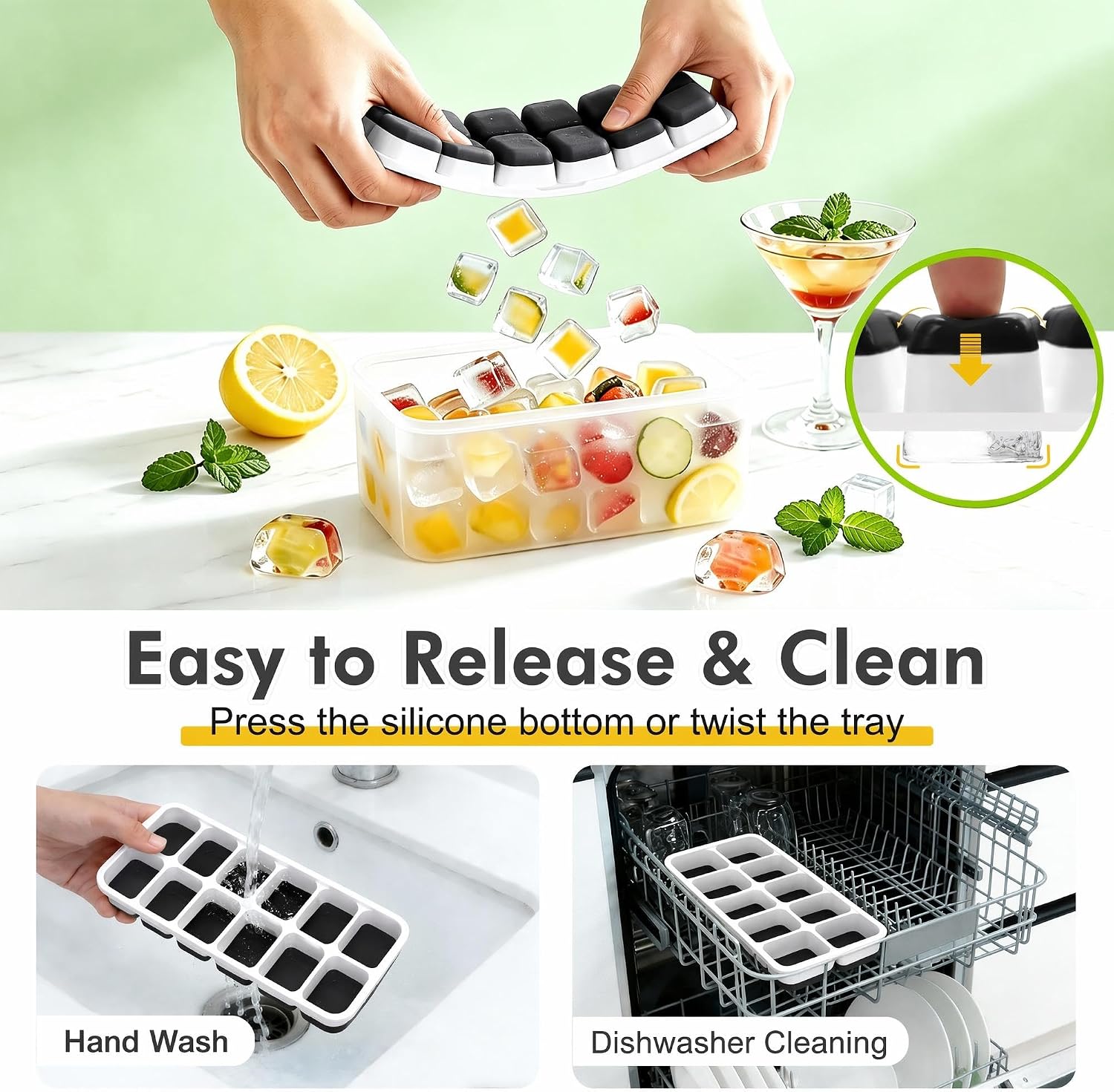 Detalle de Ice Cube Tray Set, 48 Cubes