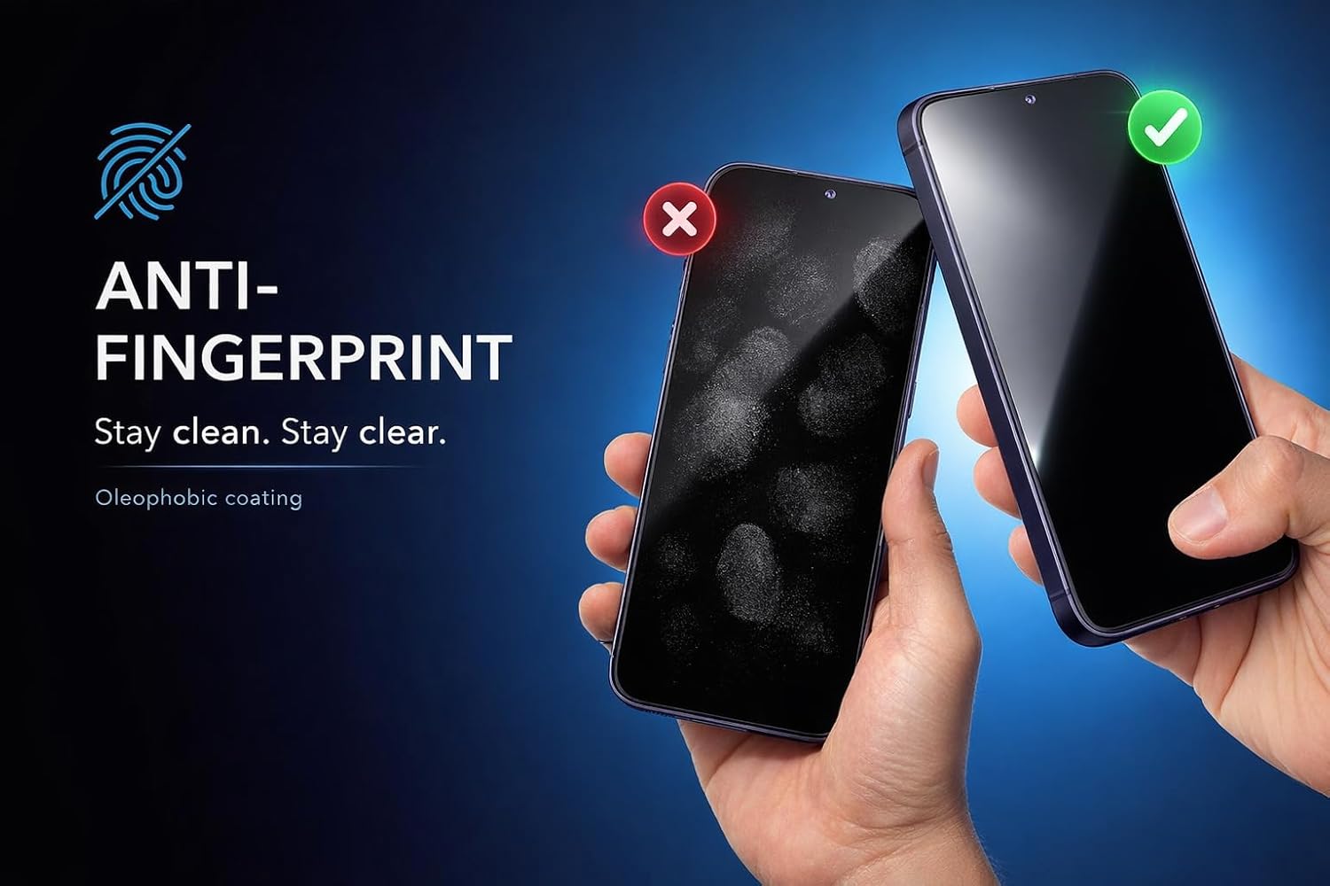 Thumbnail 6 de Deppa Schutzfolie 2er Set für Samsung Galaxy S26 (6,3 Zoll) – fingerabdruckkompatibel, vollflächiger Schutz
