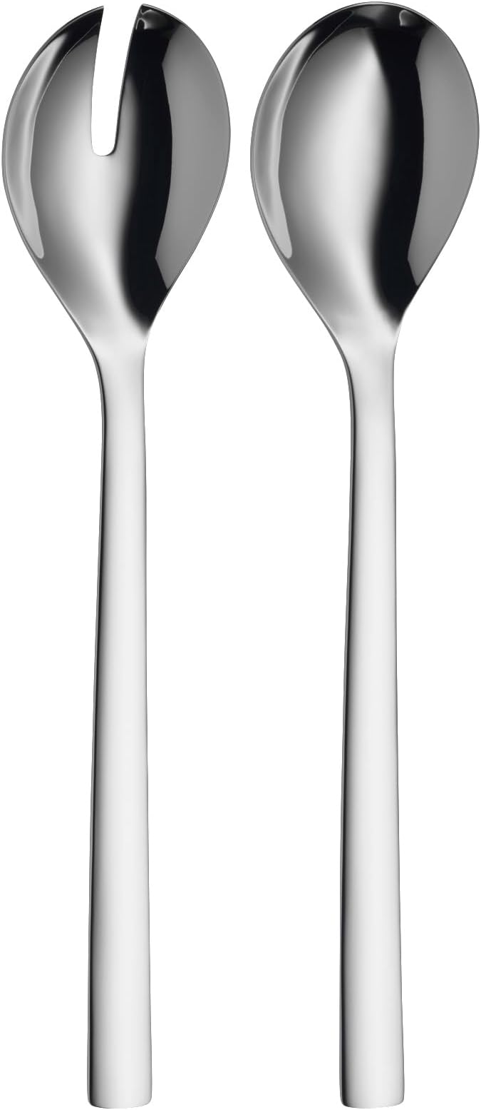 Detalle de WMF Nuova - Cubiertos Ensalada 30 cm 🍴 Dos Piezas, Acero Inoxidable
